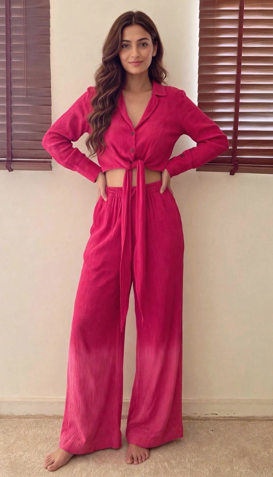 The Palms Eve Set : Fuchsia Ombré