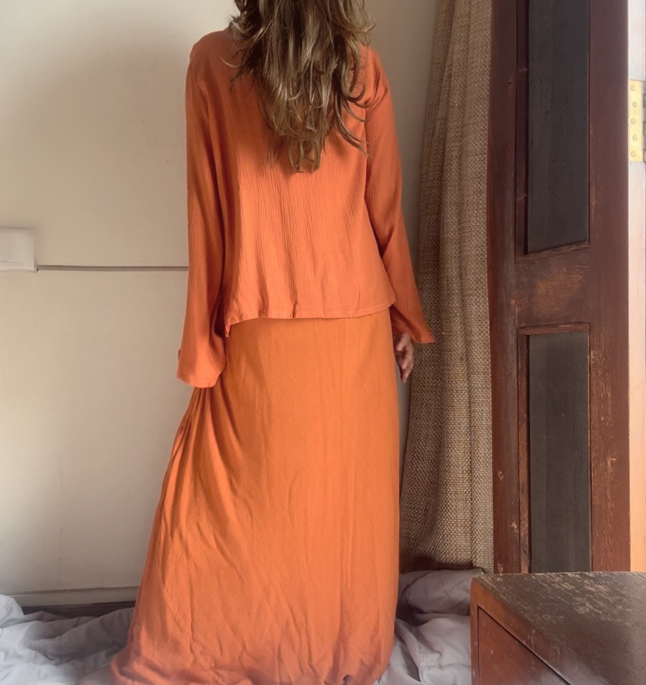 The Serenity Dress : Salmon Orange