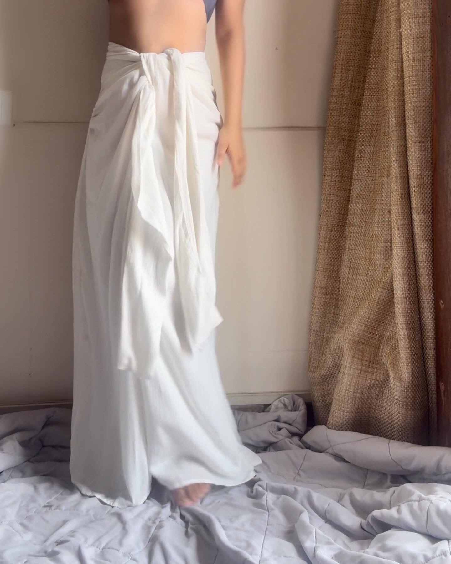 Eden Sarong Skirt : White
