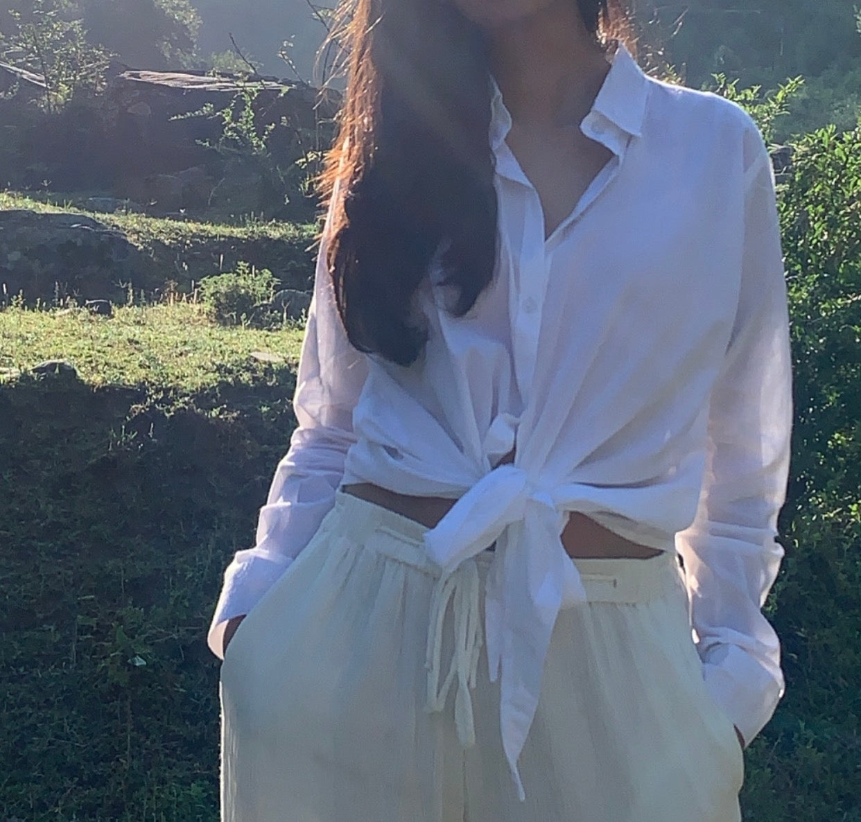 THE LUNA PIENA TIE BLOUSE