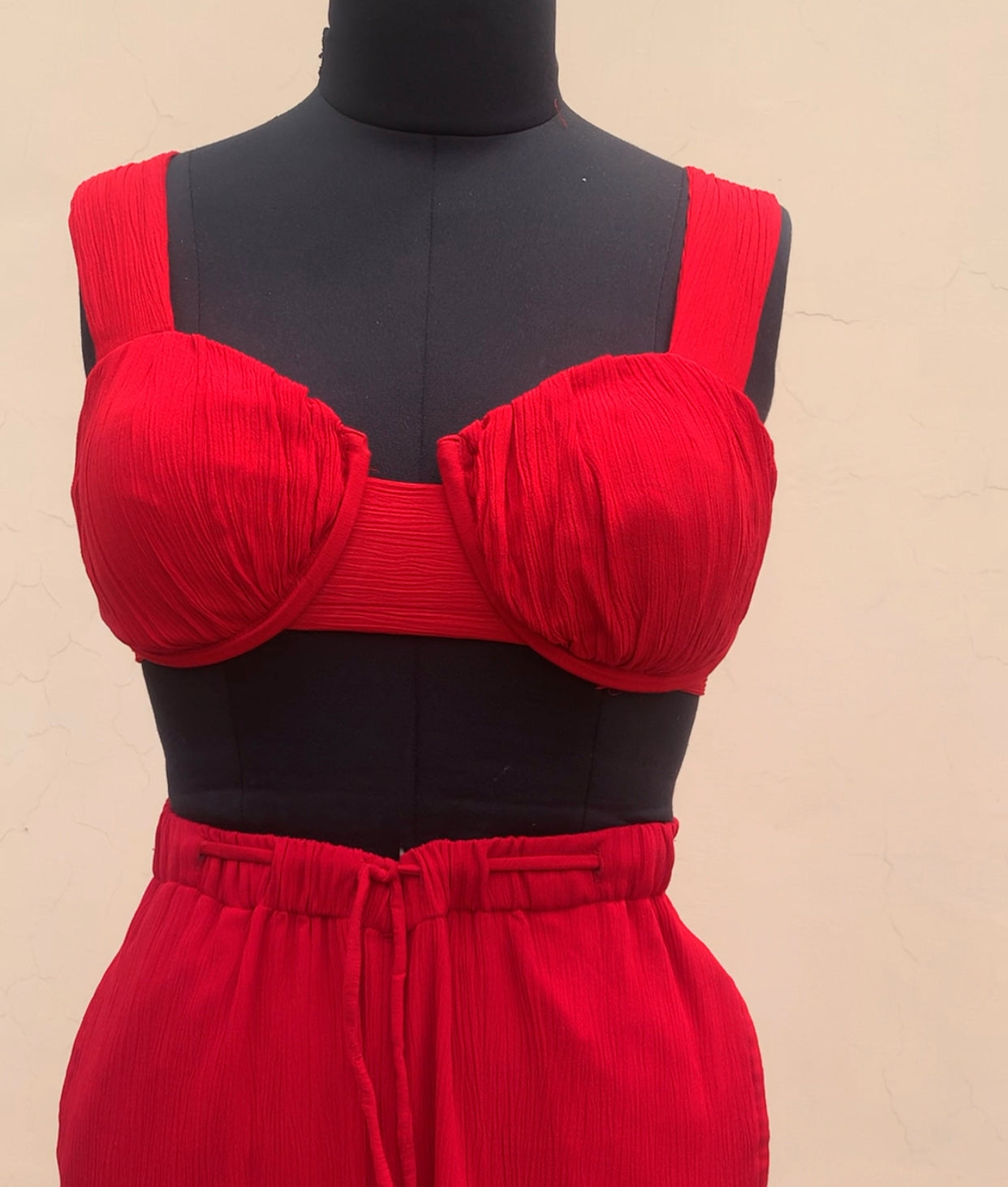 The Sand Set + The Shell Bralette : Red