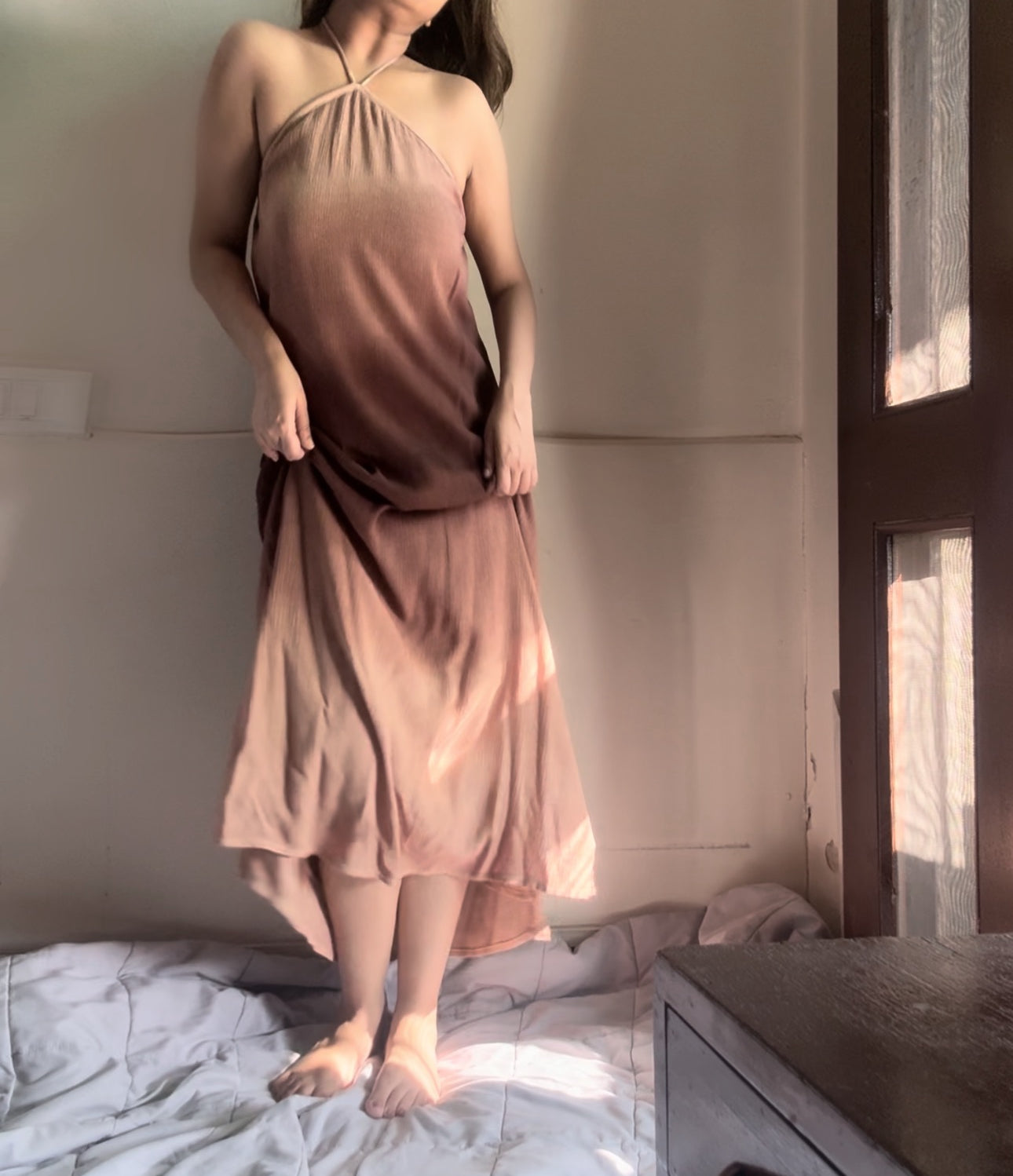 The Misty Shore Dress : Brown Ombré