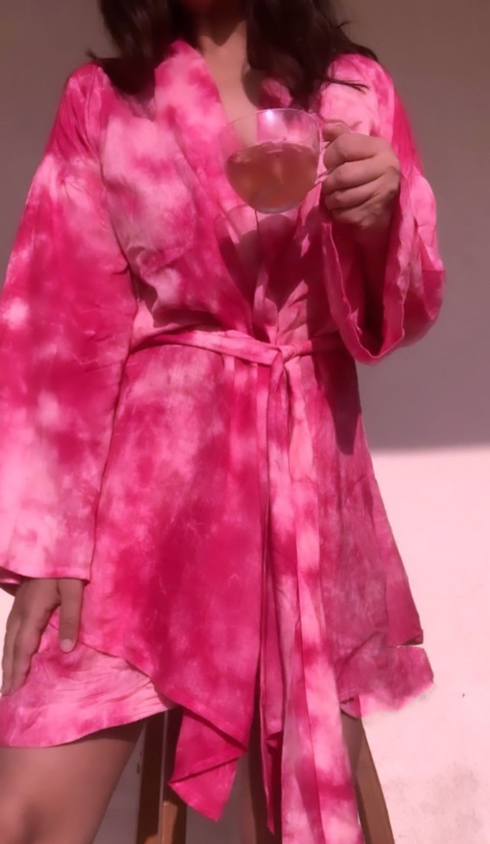 PINK DAWN ROBE SET
