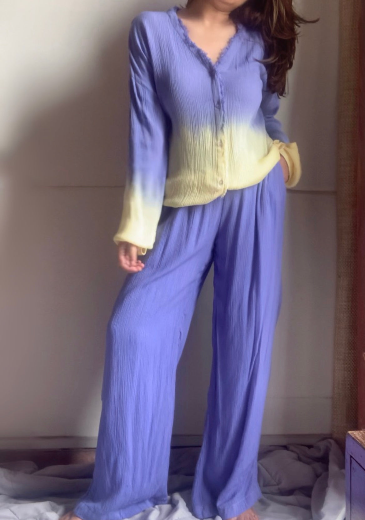 The Wavelet Set : Lilac And Yellow Ombré