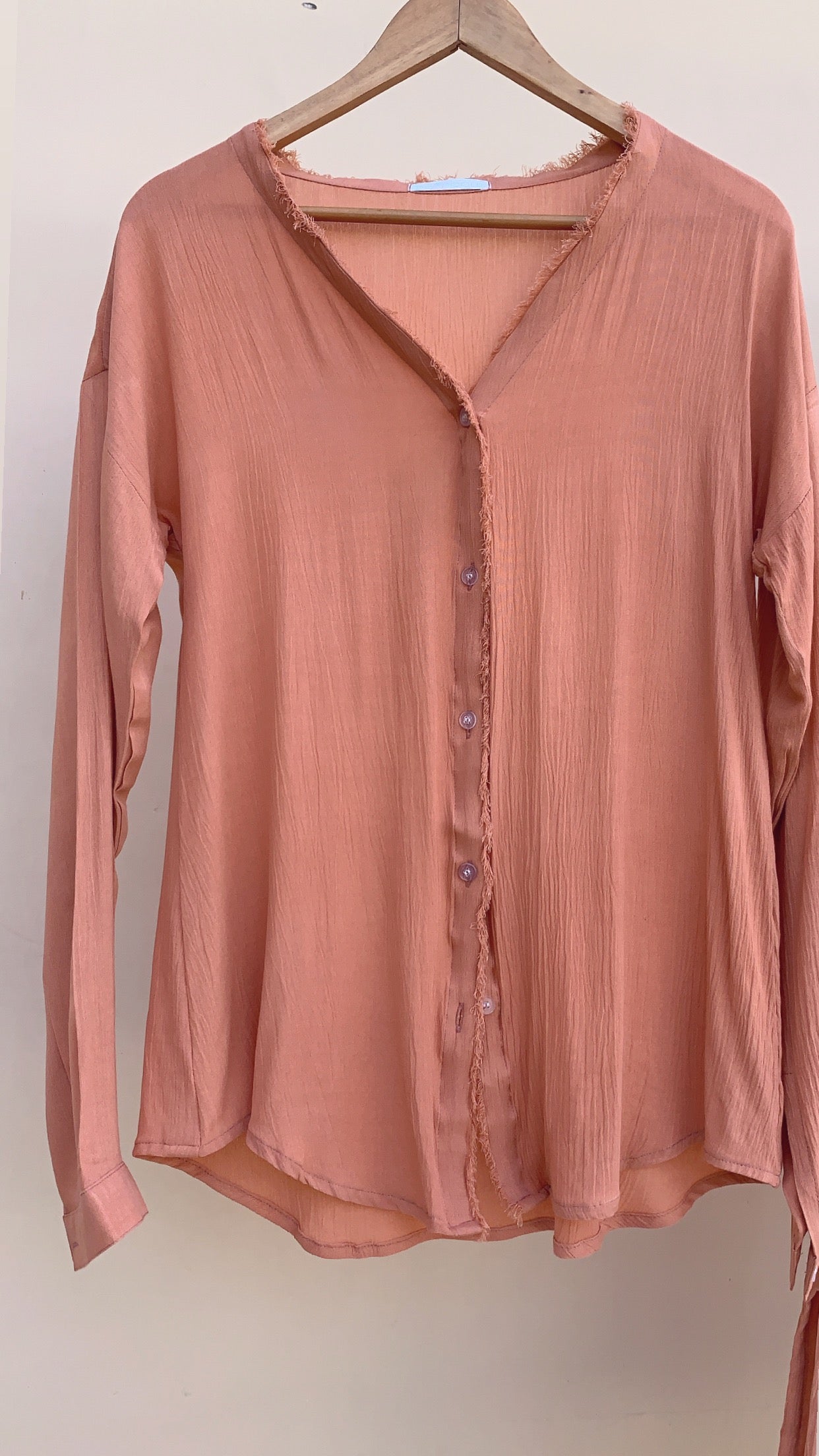 THE WAVELET SHIRT : Salmon