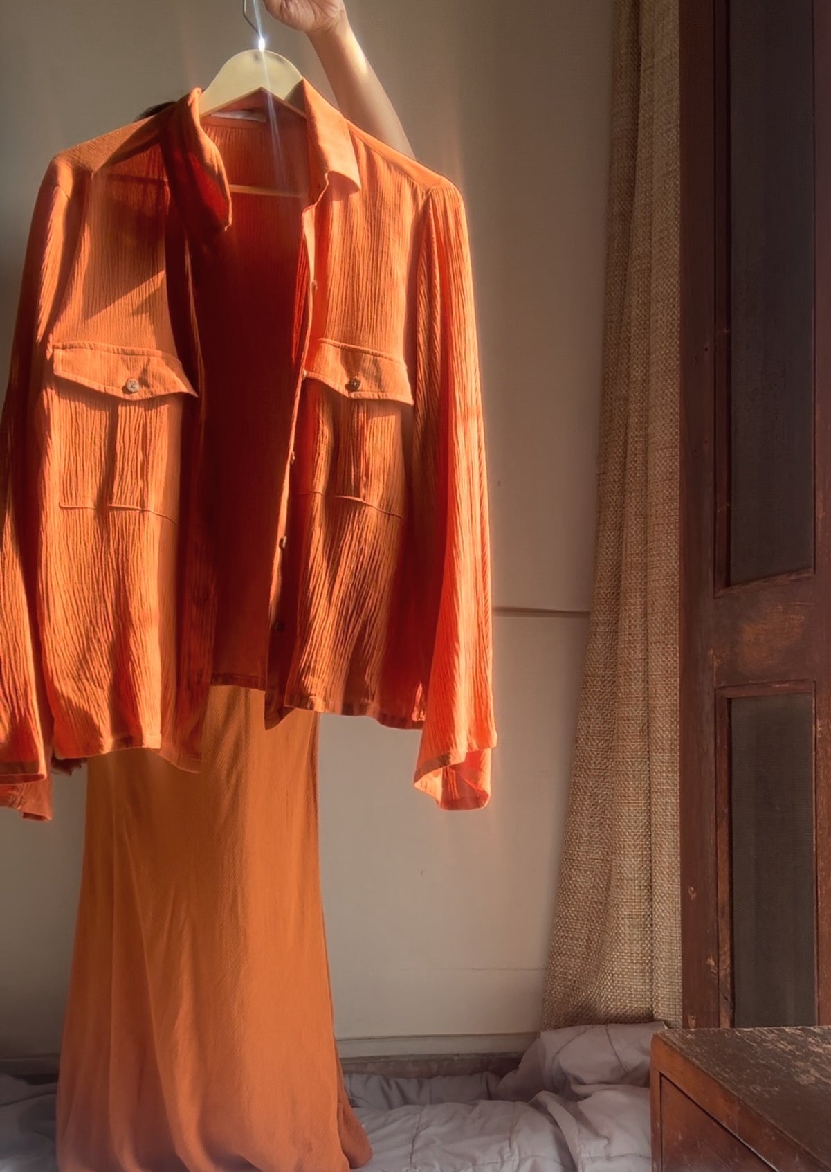 The Serenity Dress : Salmon Orange
