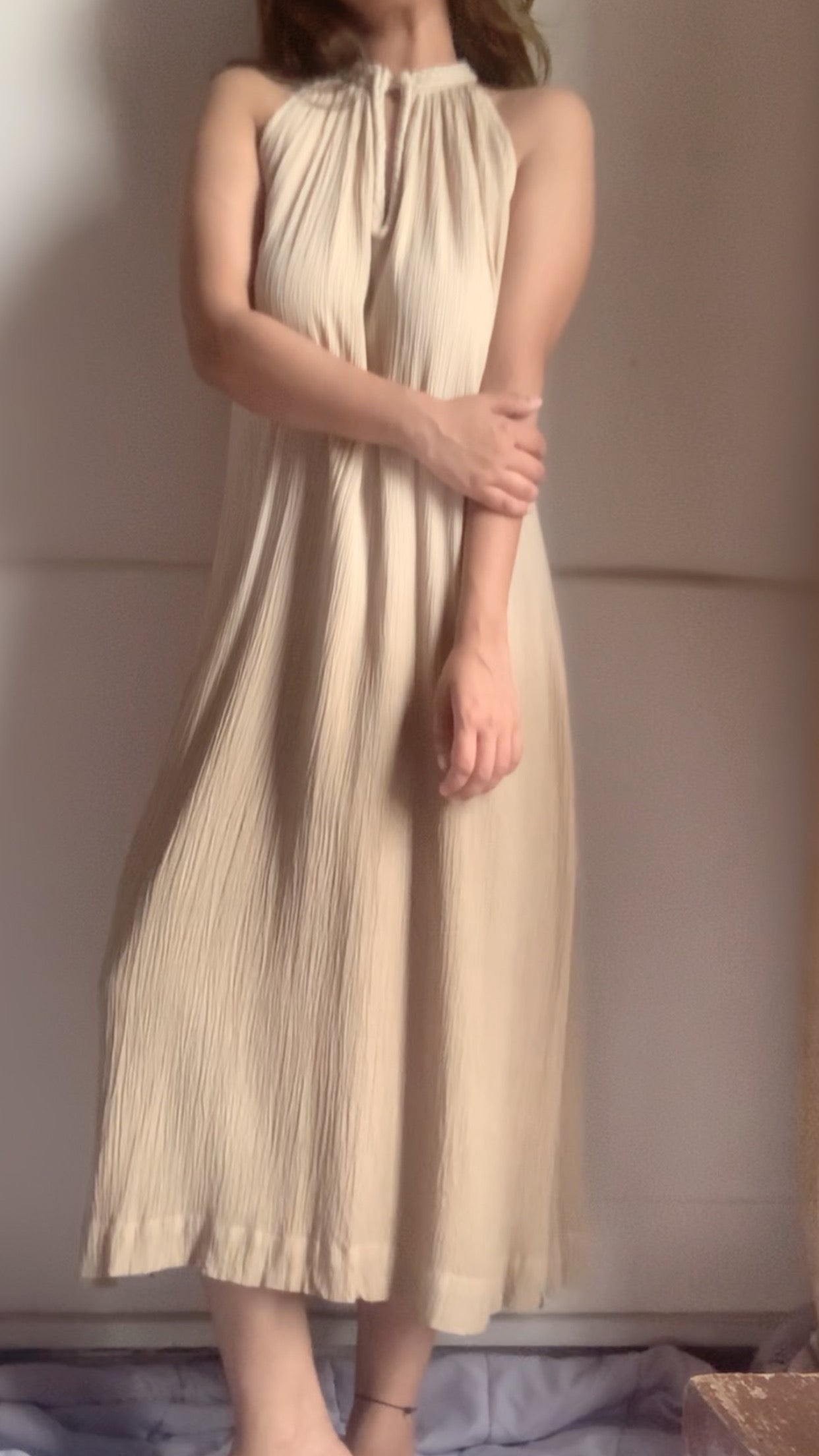 The Mira Kurta : Beige Ombré