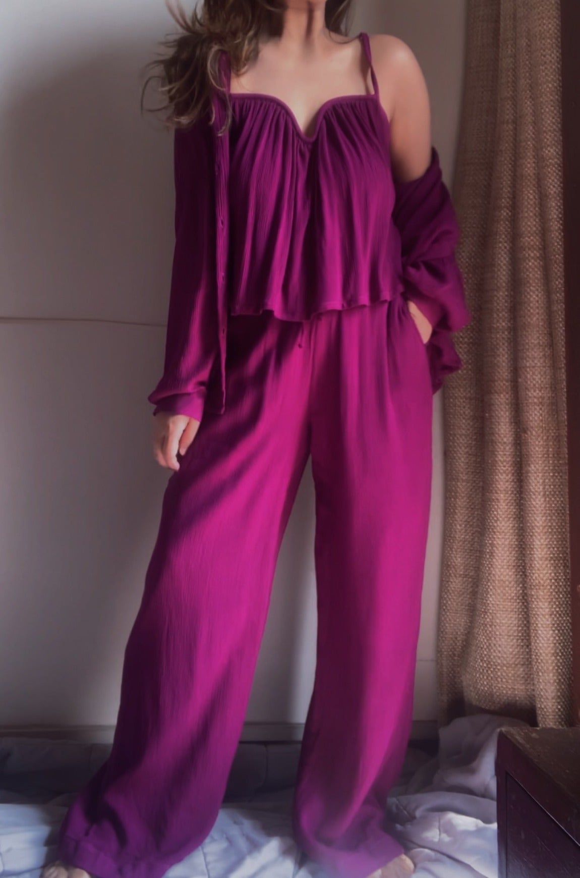 The Angel Wing Set : Burgundy