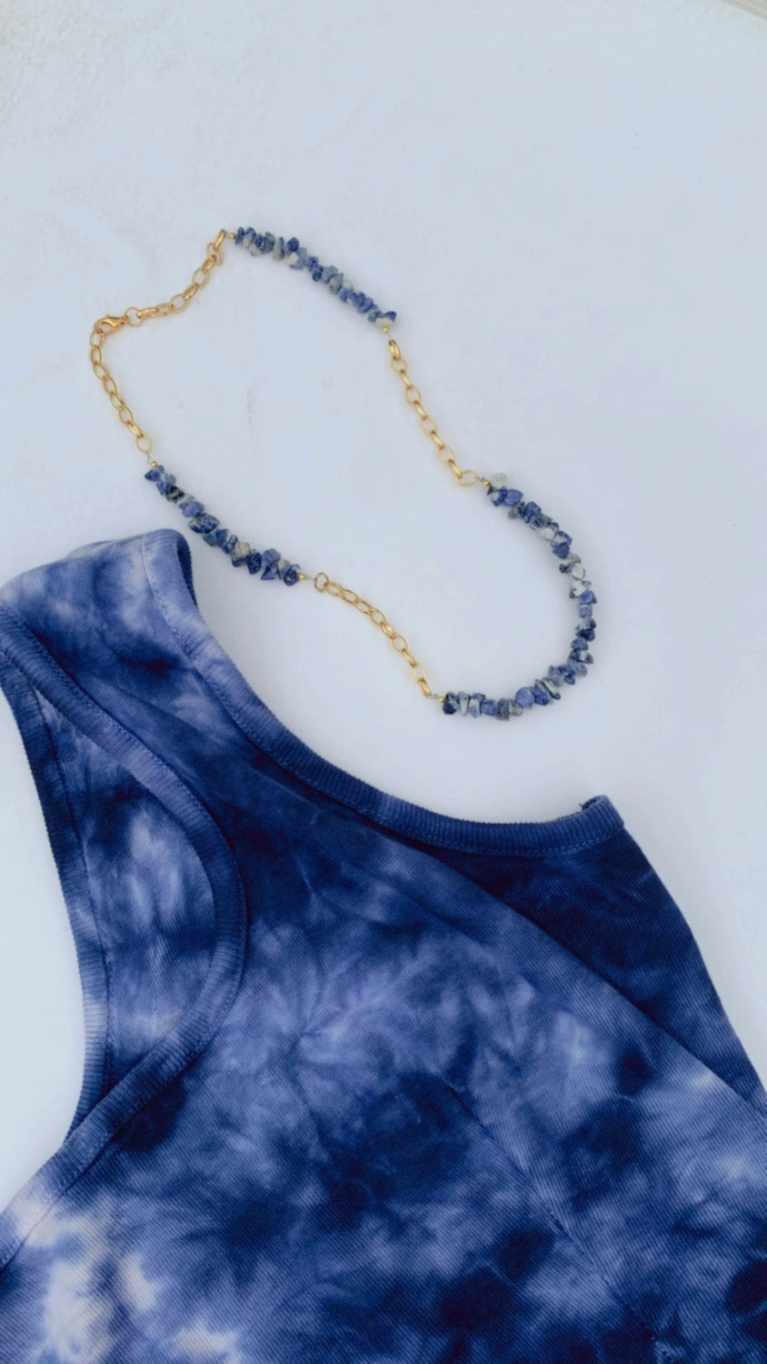 THE DARK SEVEN SEAS SHIRT , BRALETTE AND HALF NECKLACE