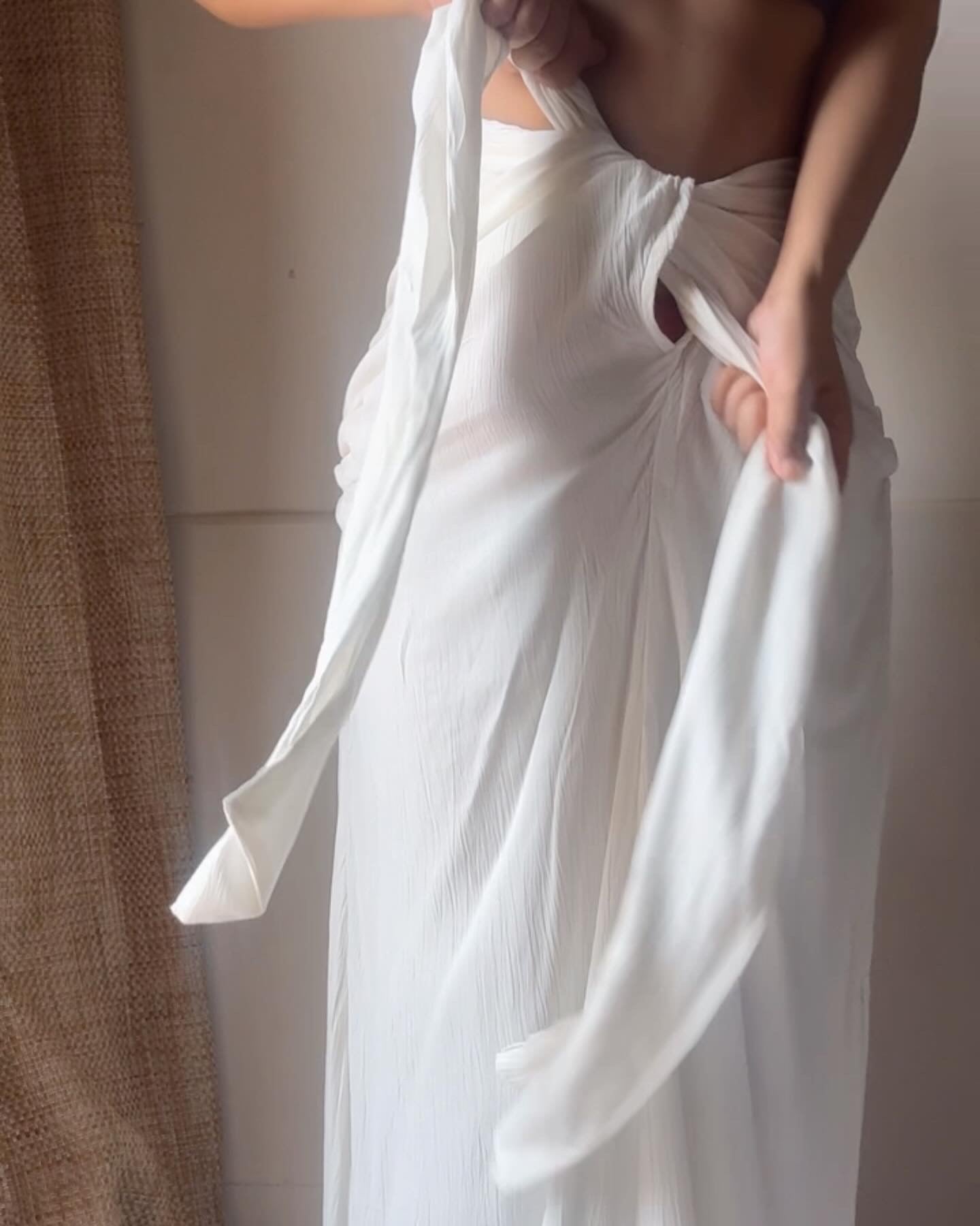 Eden Sarong Skirt : White