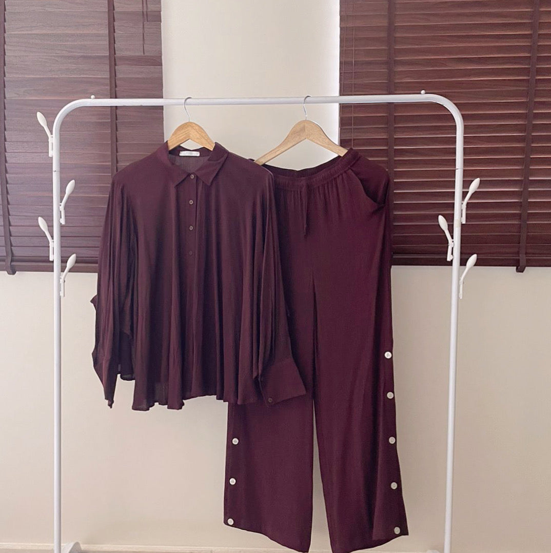 Swirl Top + Sand Dunes Pants : Brown