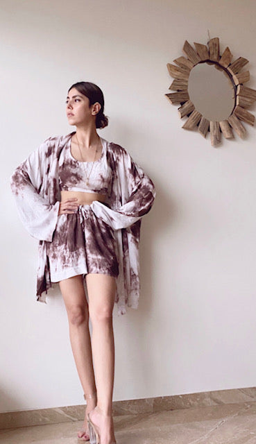 COCO TIE DYE ROBE SET