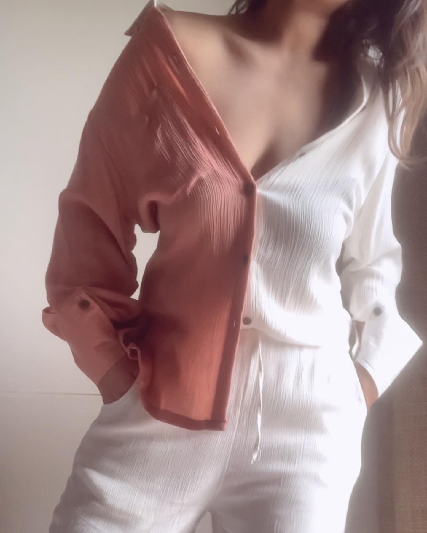 HALO SET : Salmon + White