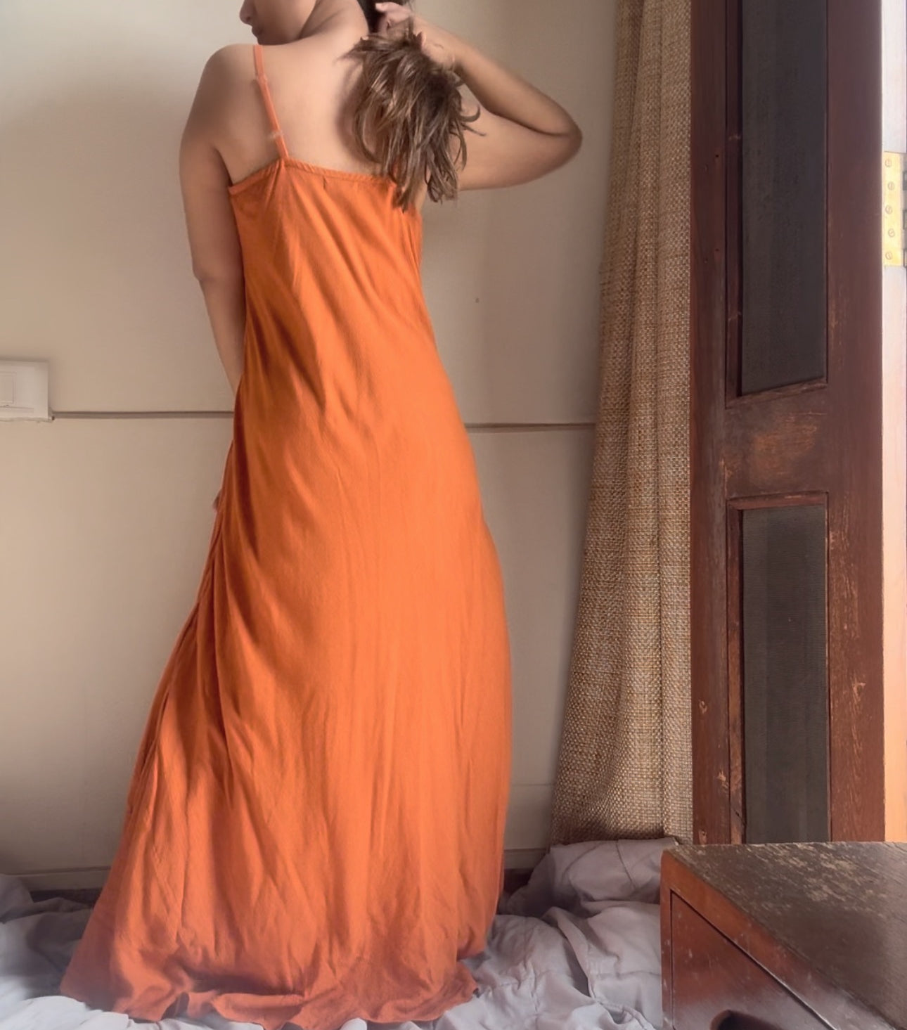 The Serenity Dress : Salmon Orange