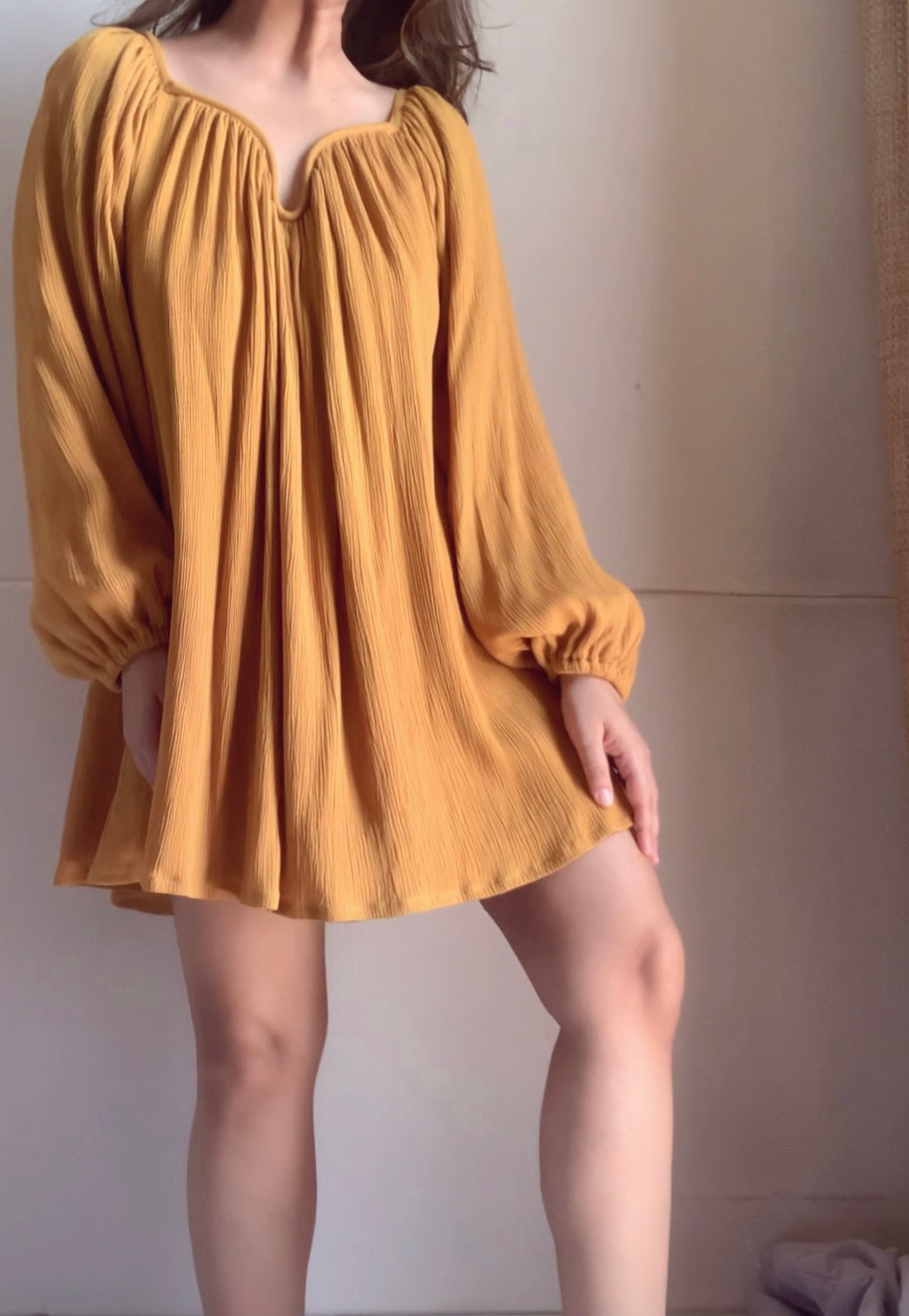 The Valentina Dress : Mustard