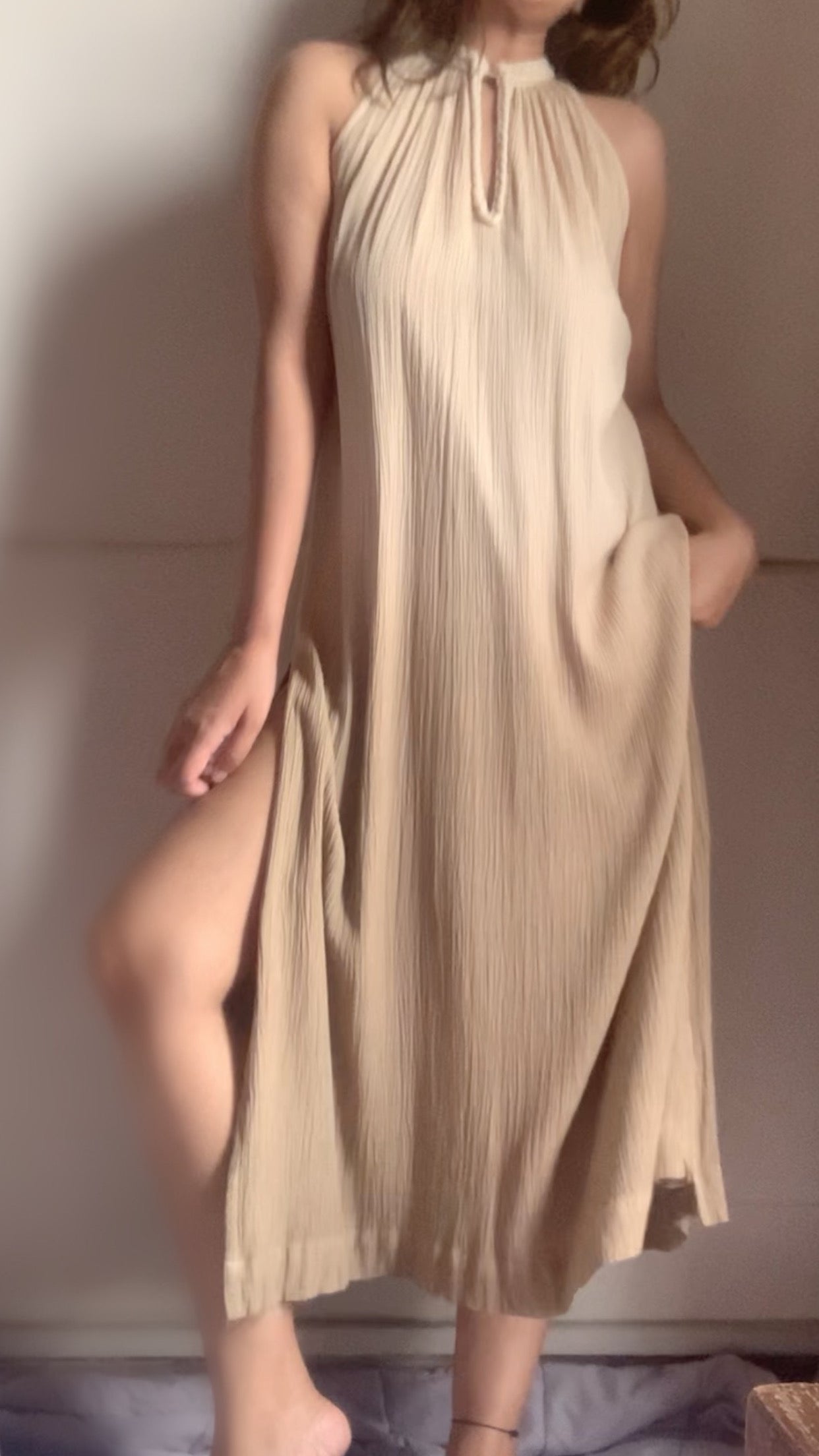 The Mira Kurta : Beige Ombré