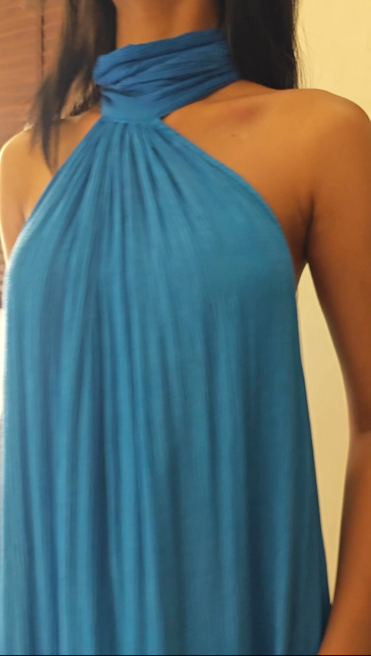 The Tropical Sunset Dress : Cobalt Blue Ombre