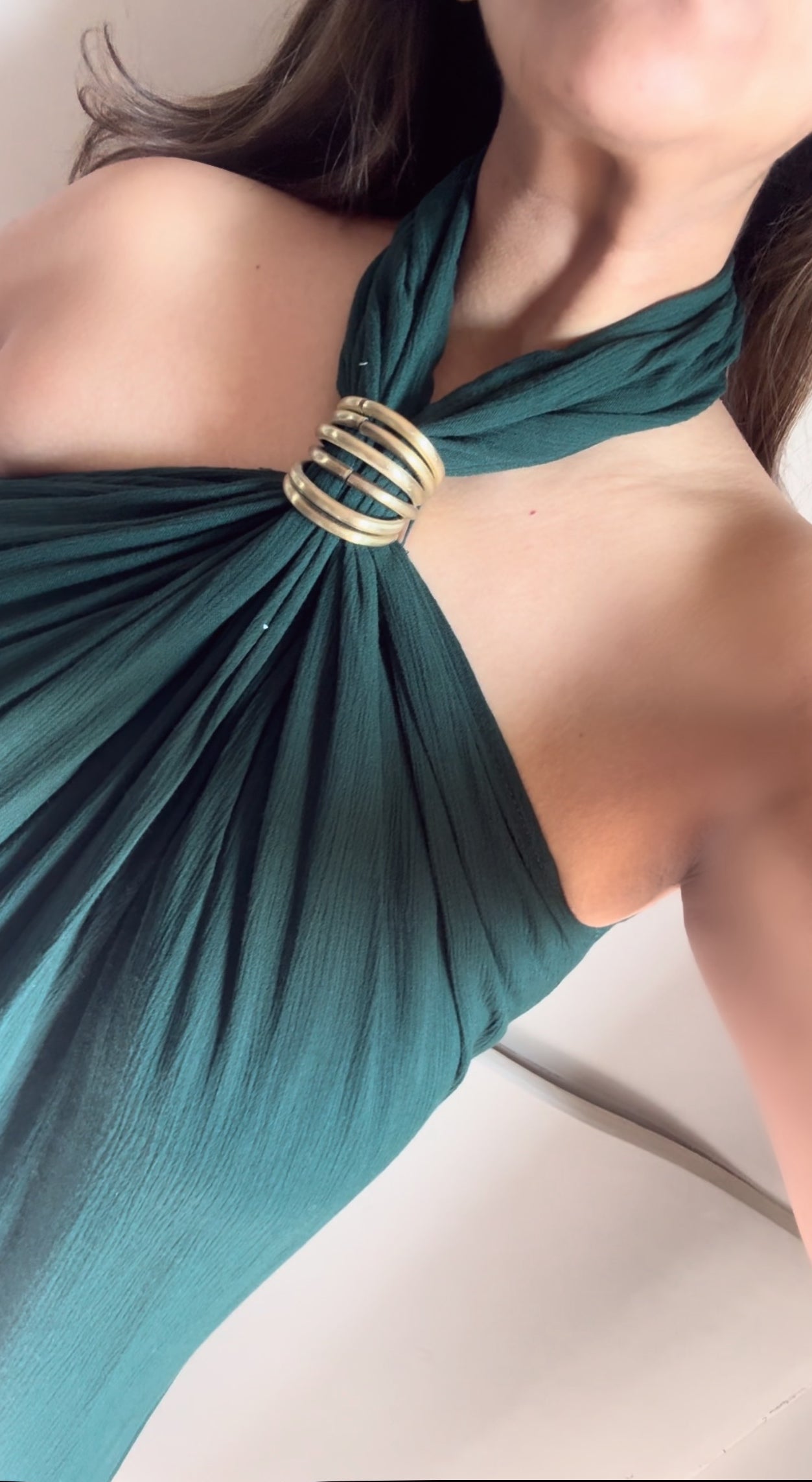 The Gloria Long Aurum : Forest Green