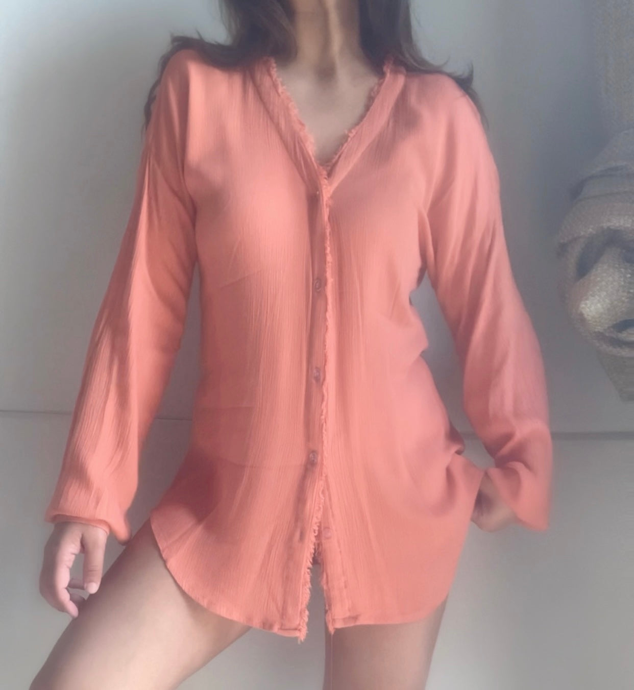 THE WAVELET SHIRT : Salmon