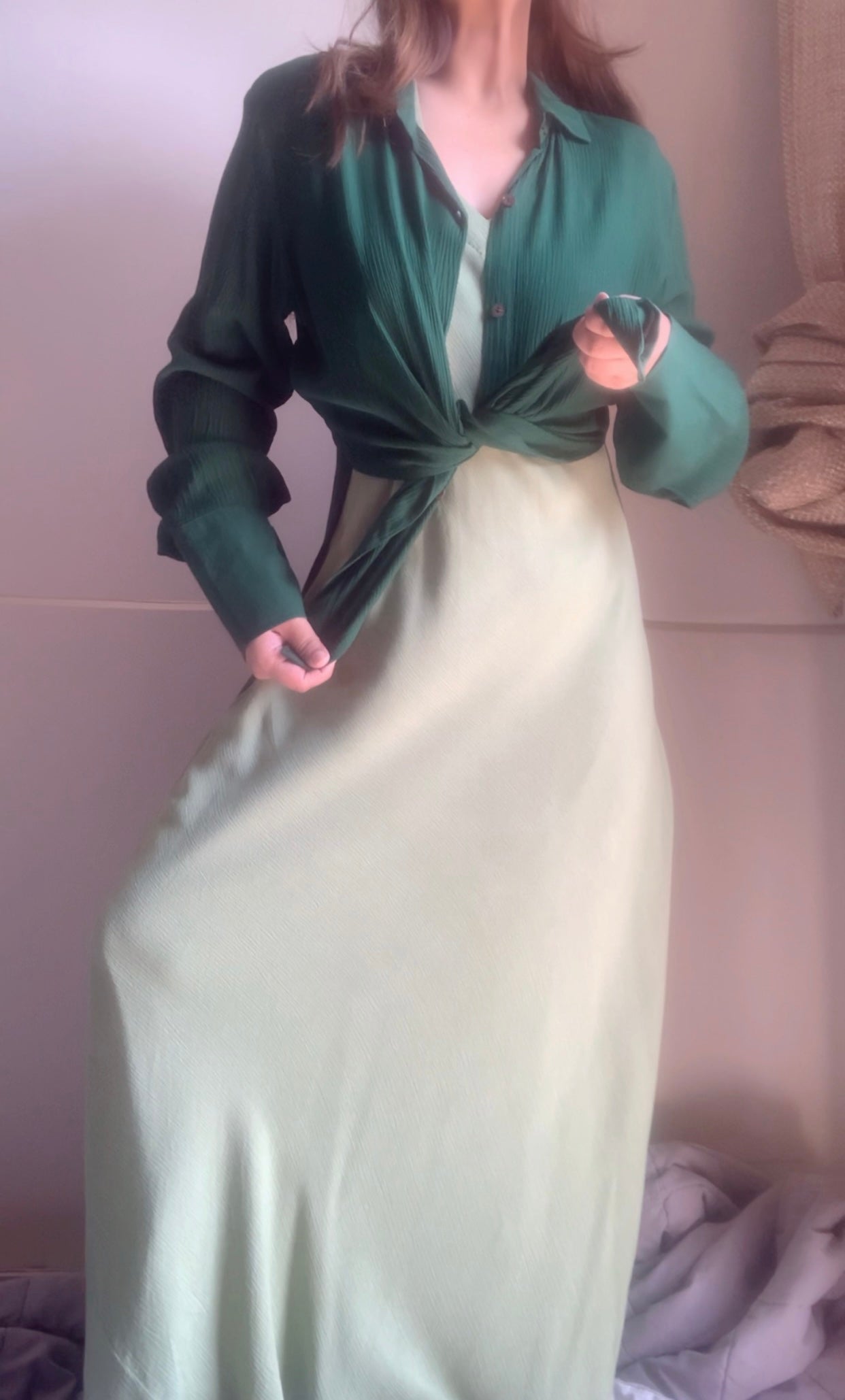 THE POLLY : Forest Green & Sage Green