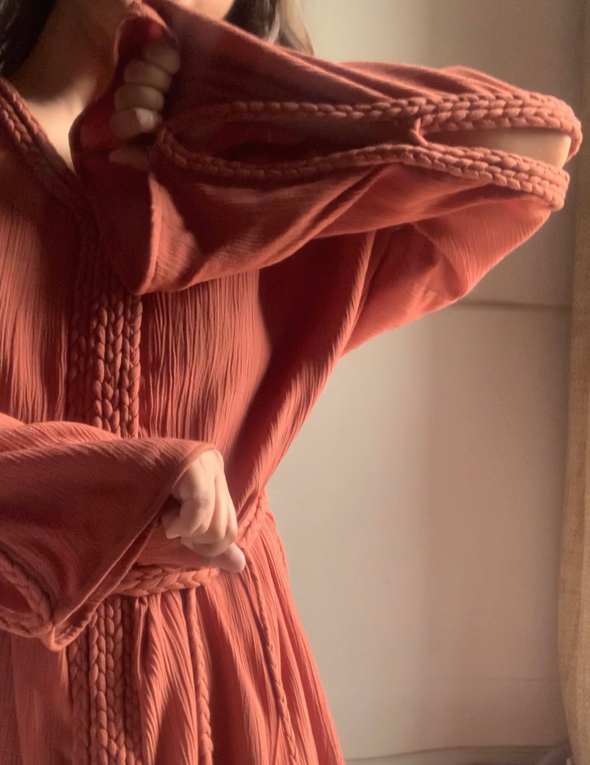 The Hestia Dress : Brick Orange
