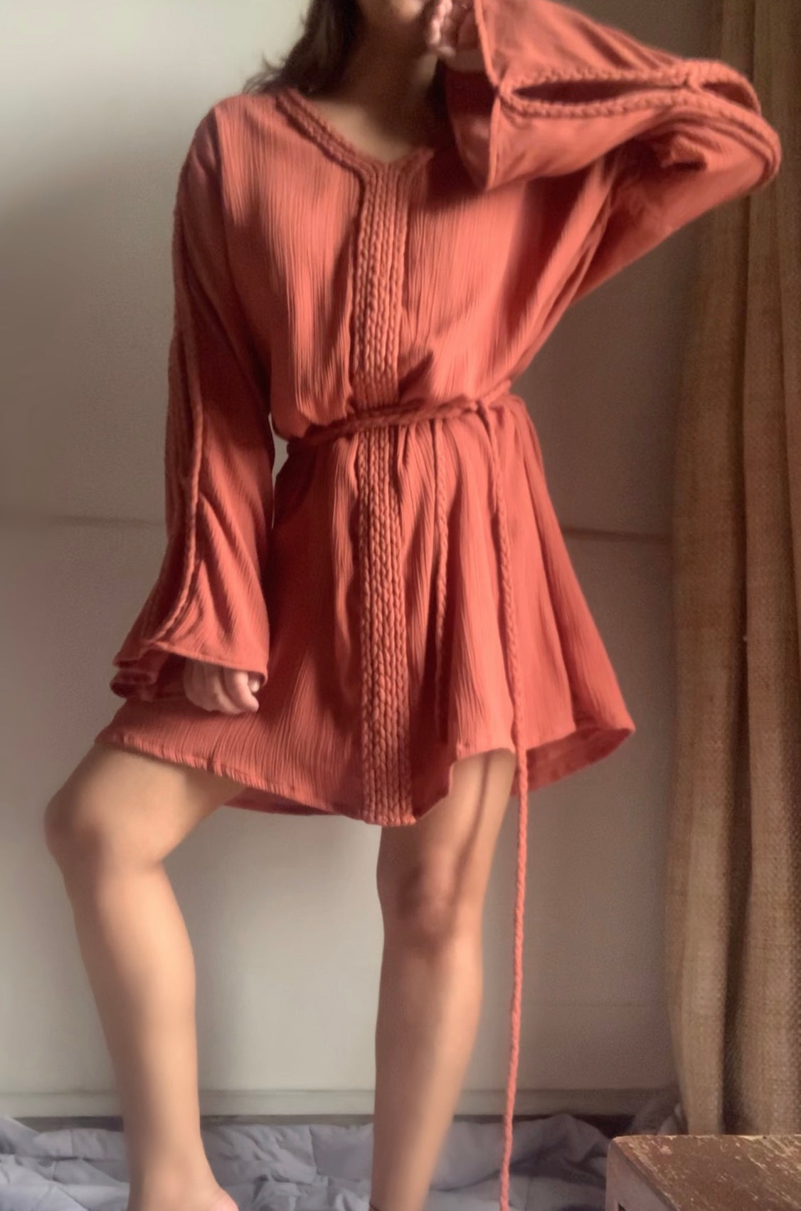 The Hestia Dress : Brick Orange