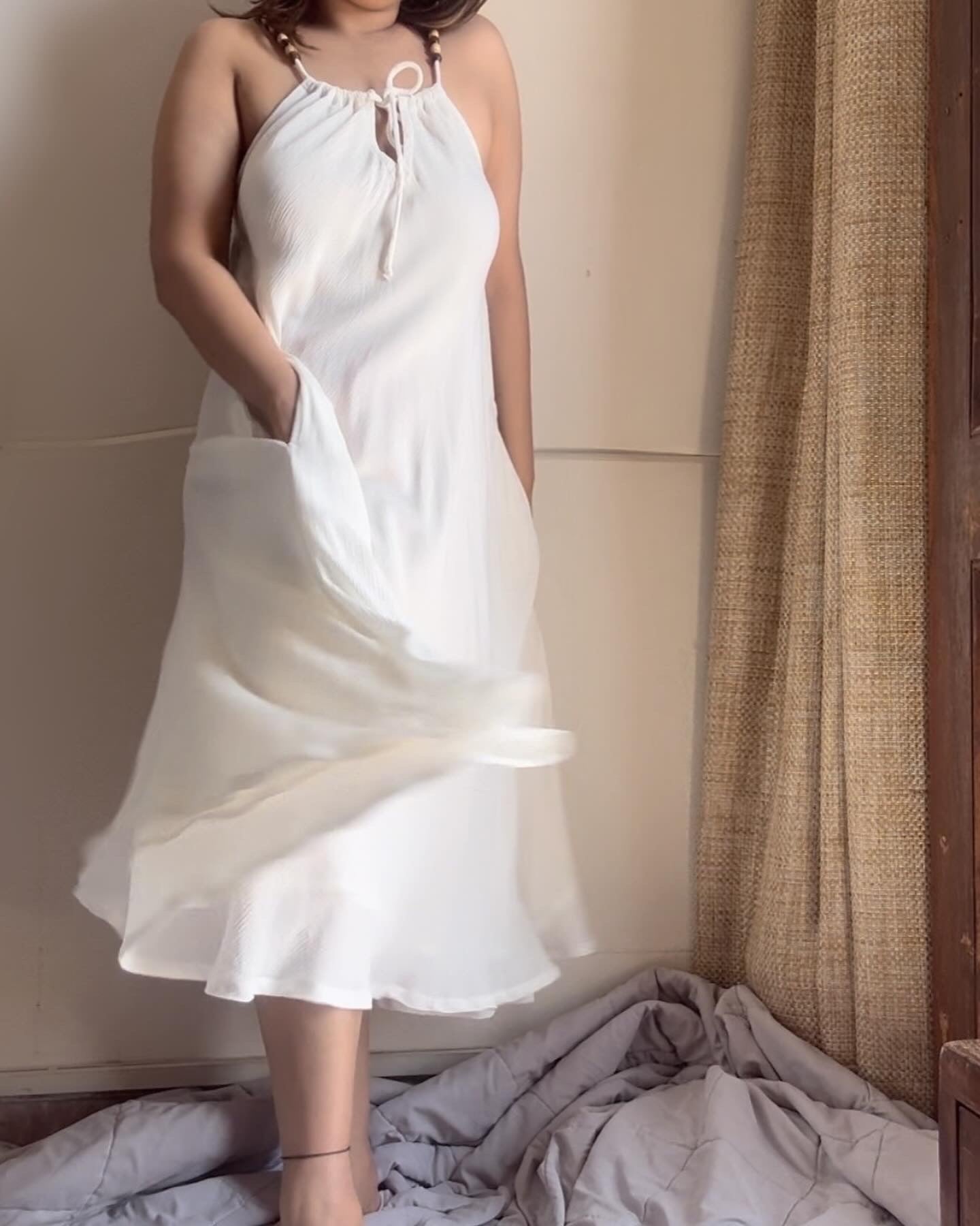 The Byron Dress : White