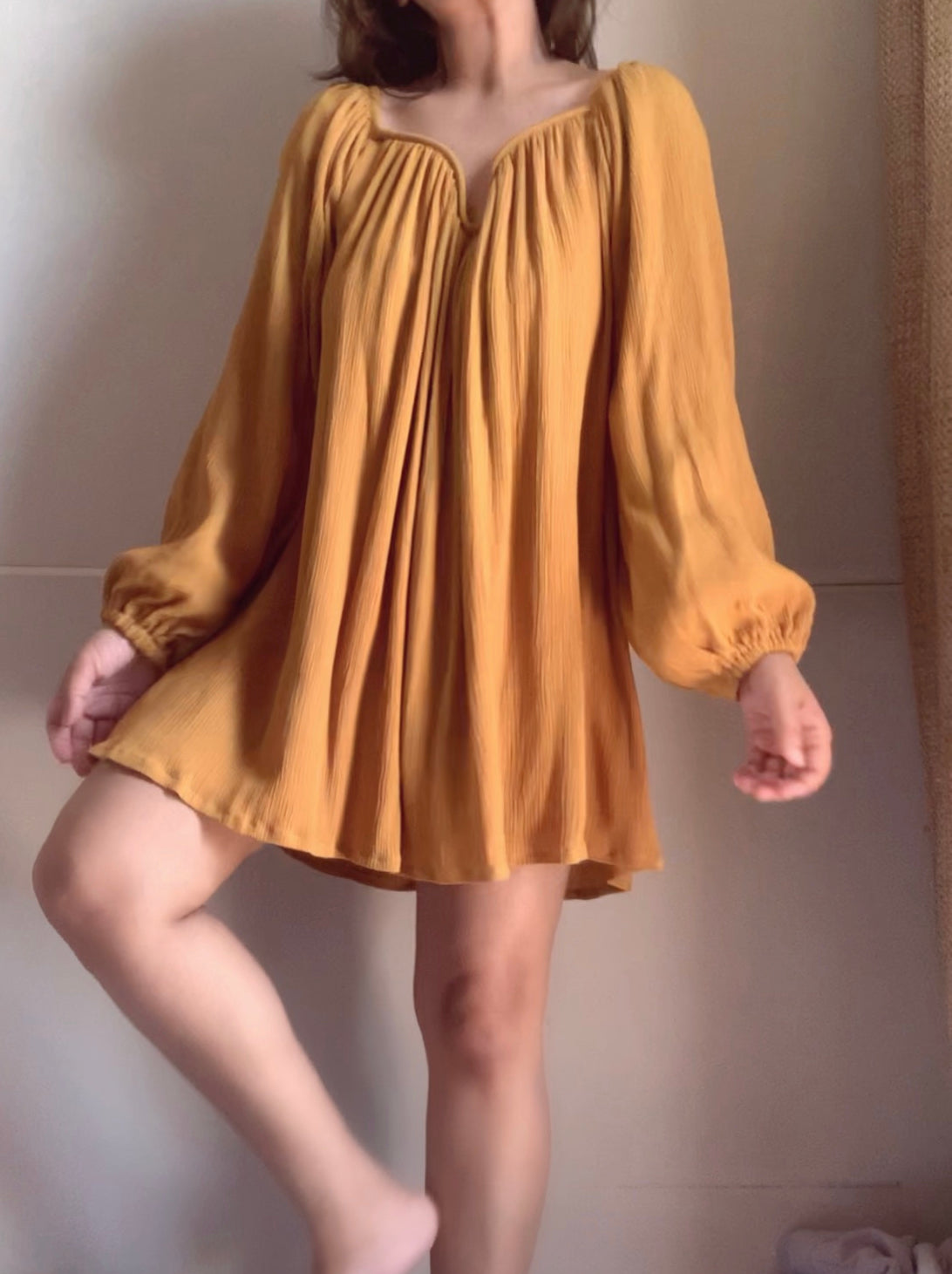 The Valentina Dress : Mustard
