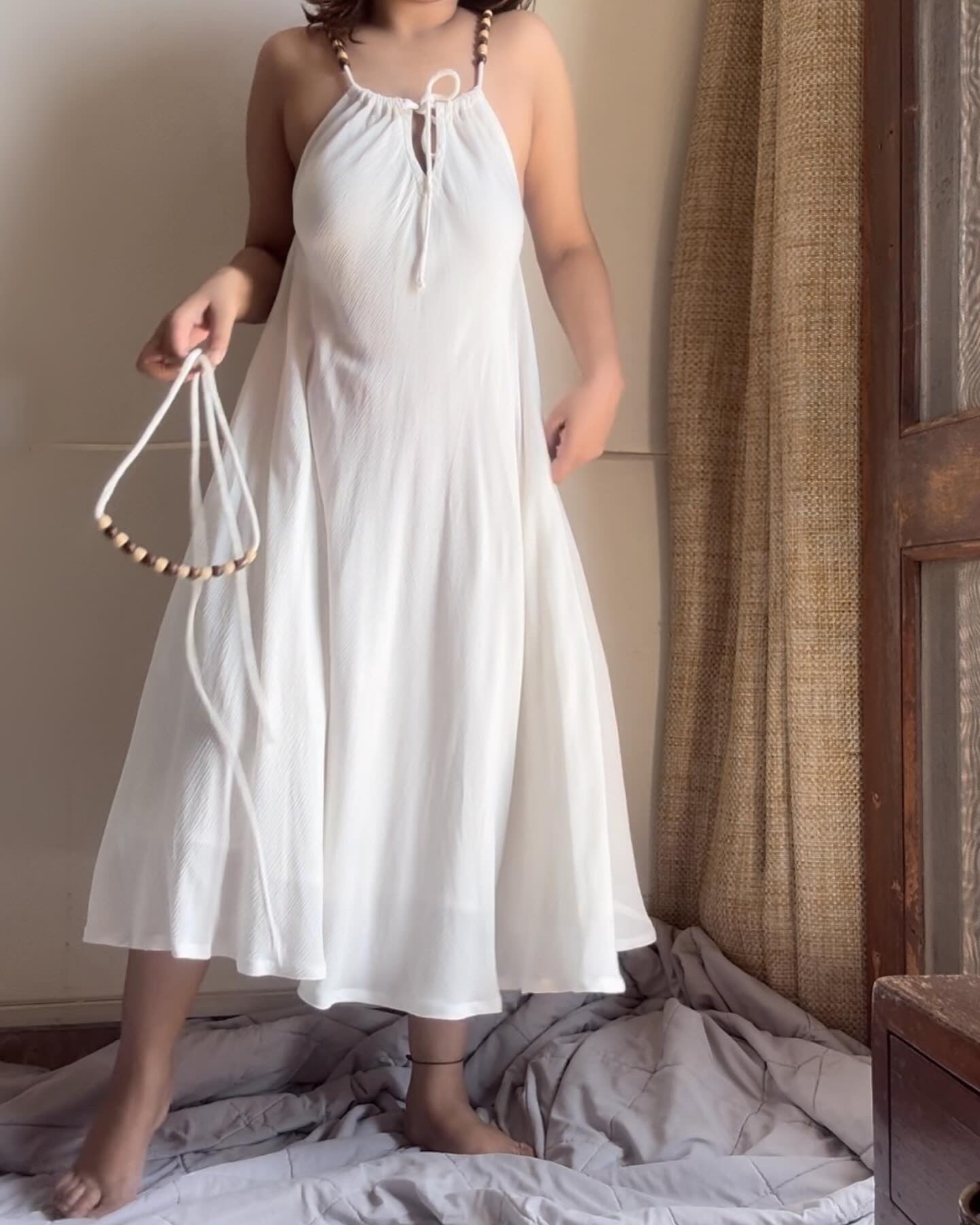 The Byron Dress : White