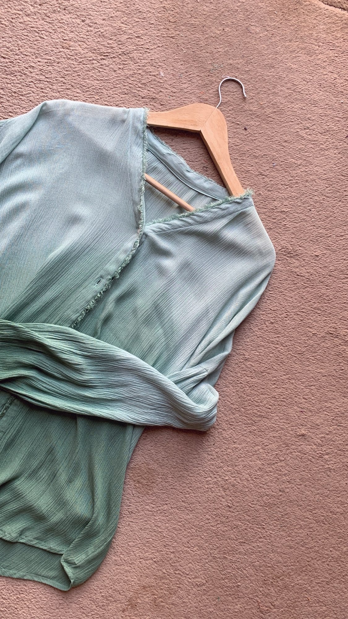 THE WAVELET SHIRT : Ombré Mist Green