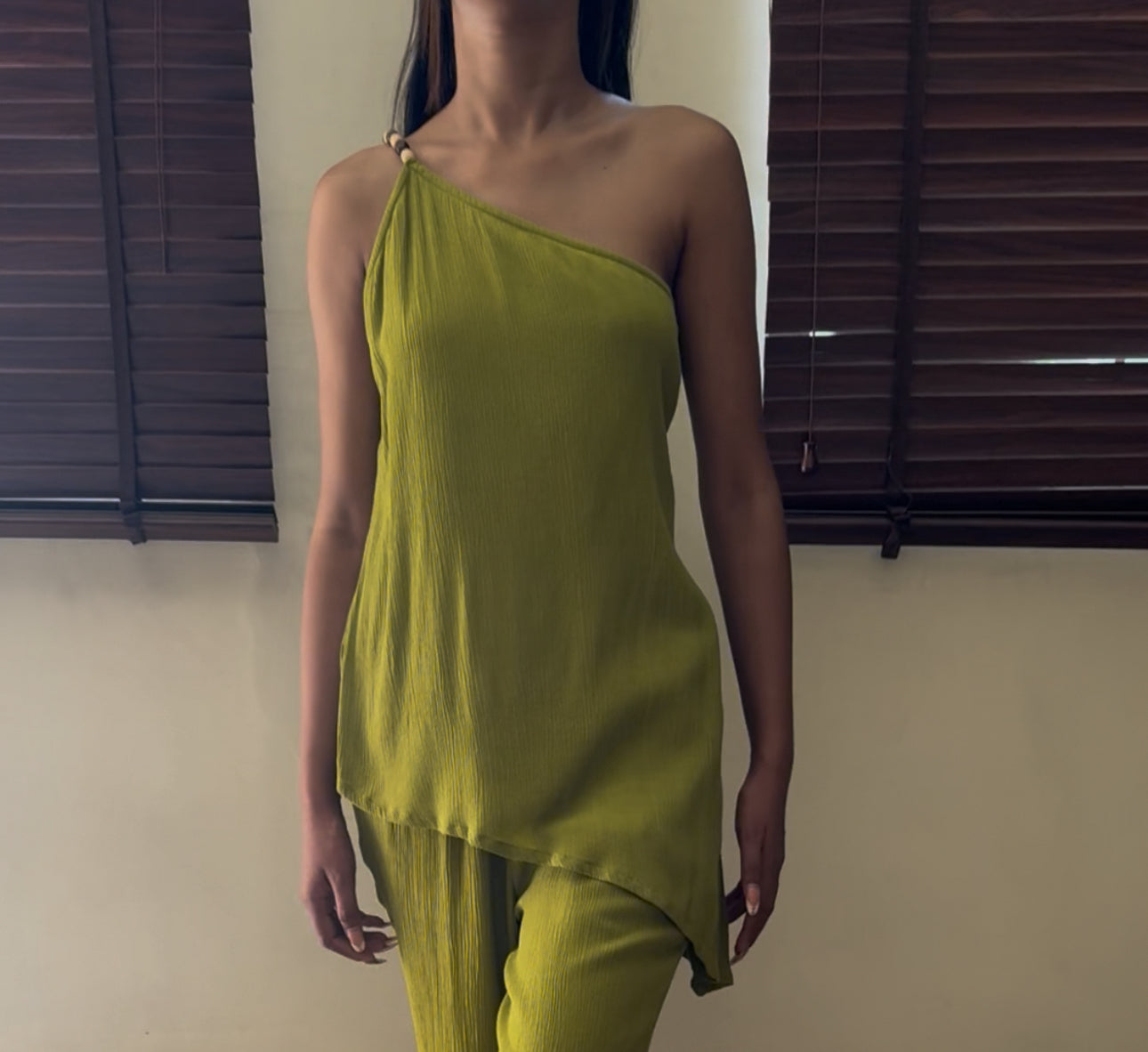 The Soft Sway Top : Olive Yellow