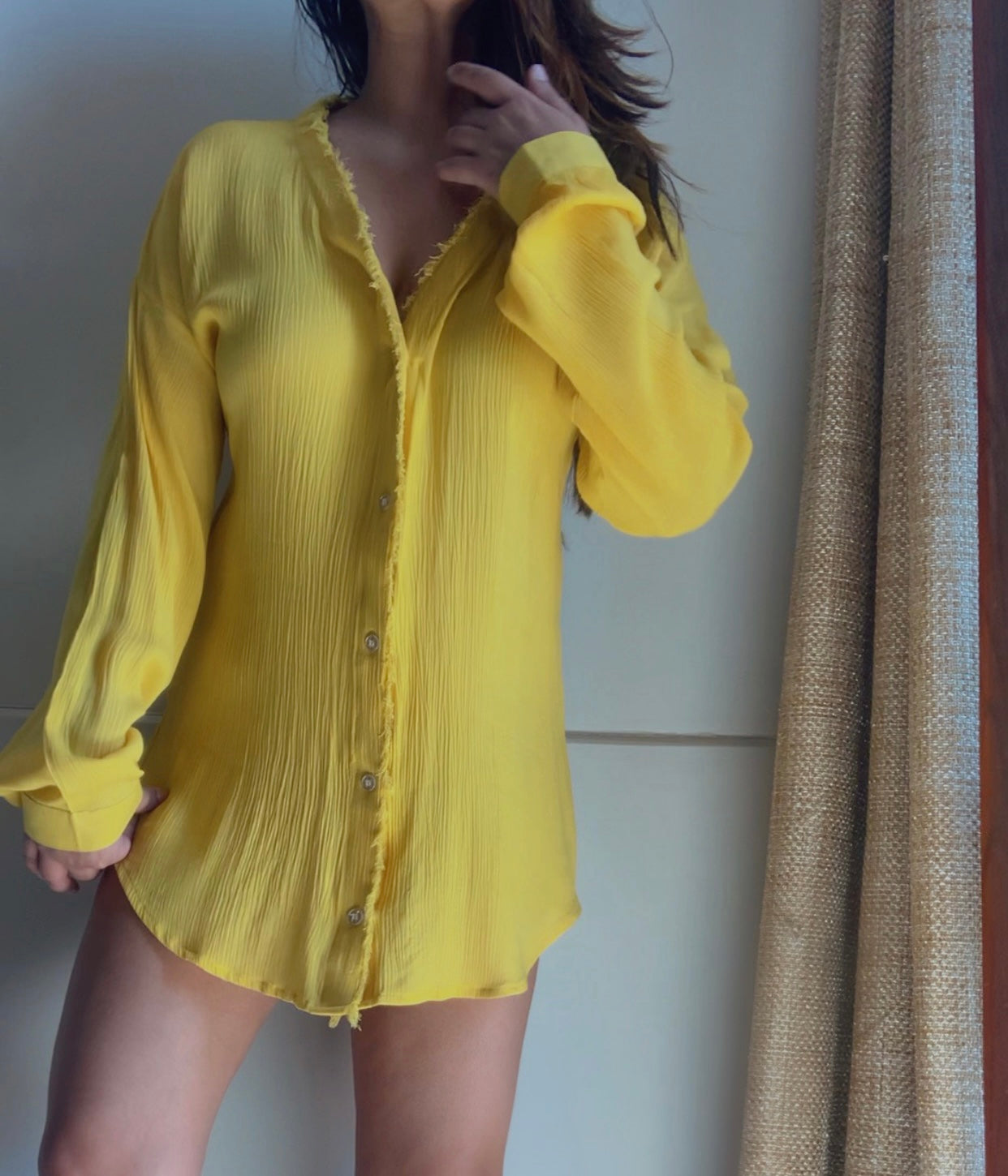 THE WAVELET SHIRT : Yellow