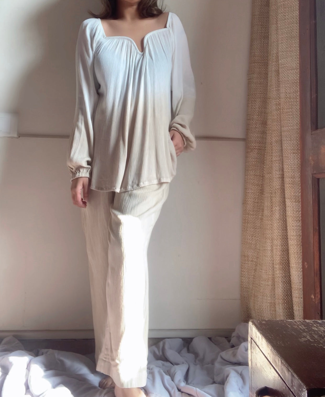 The Valentina Set : White And Beige Ombré