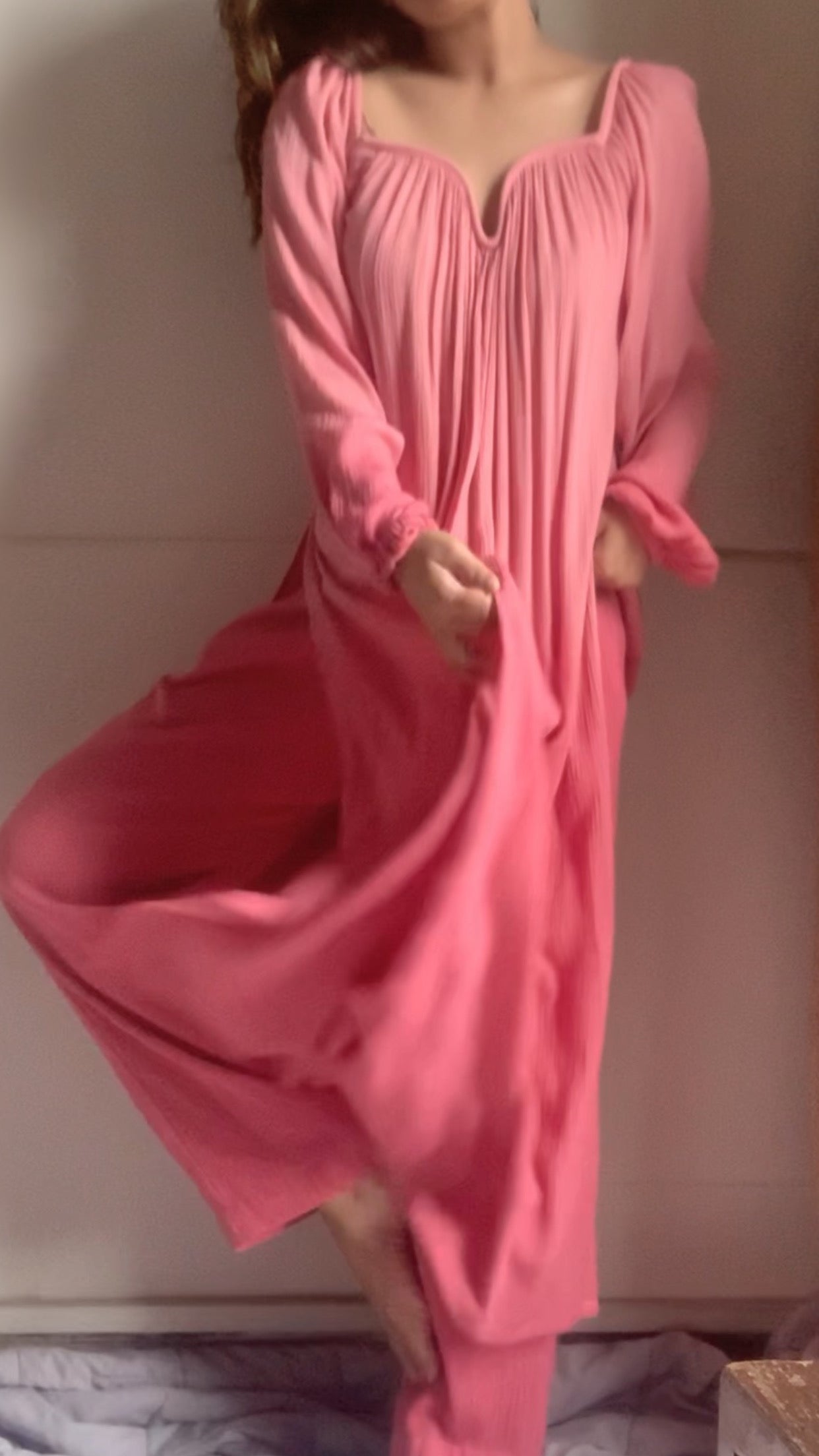 The Valentina Kurta Set : Light Pink Ombré