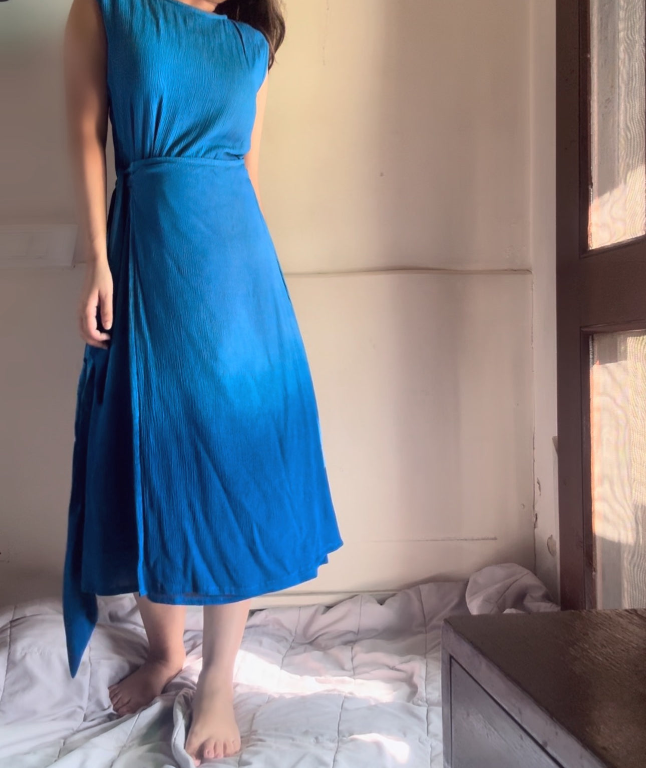 The Indigo Tide Dress : Cobalt Blue Ombre