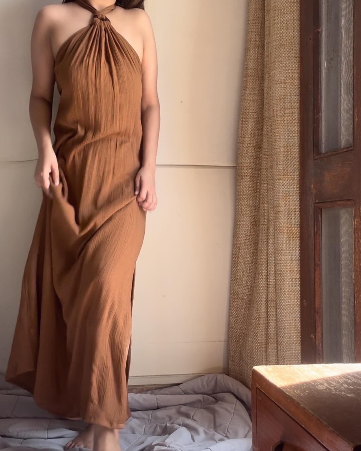 The Aurya Maxi : Cinnamonon Brown