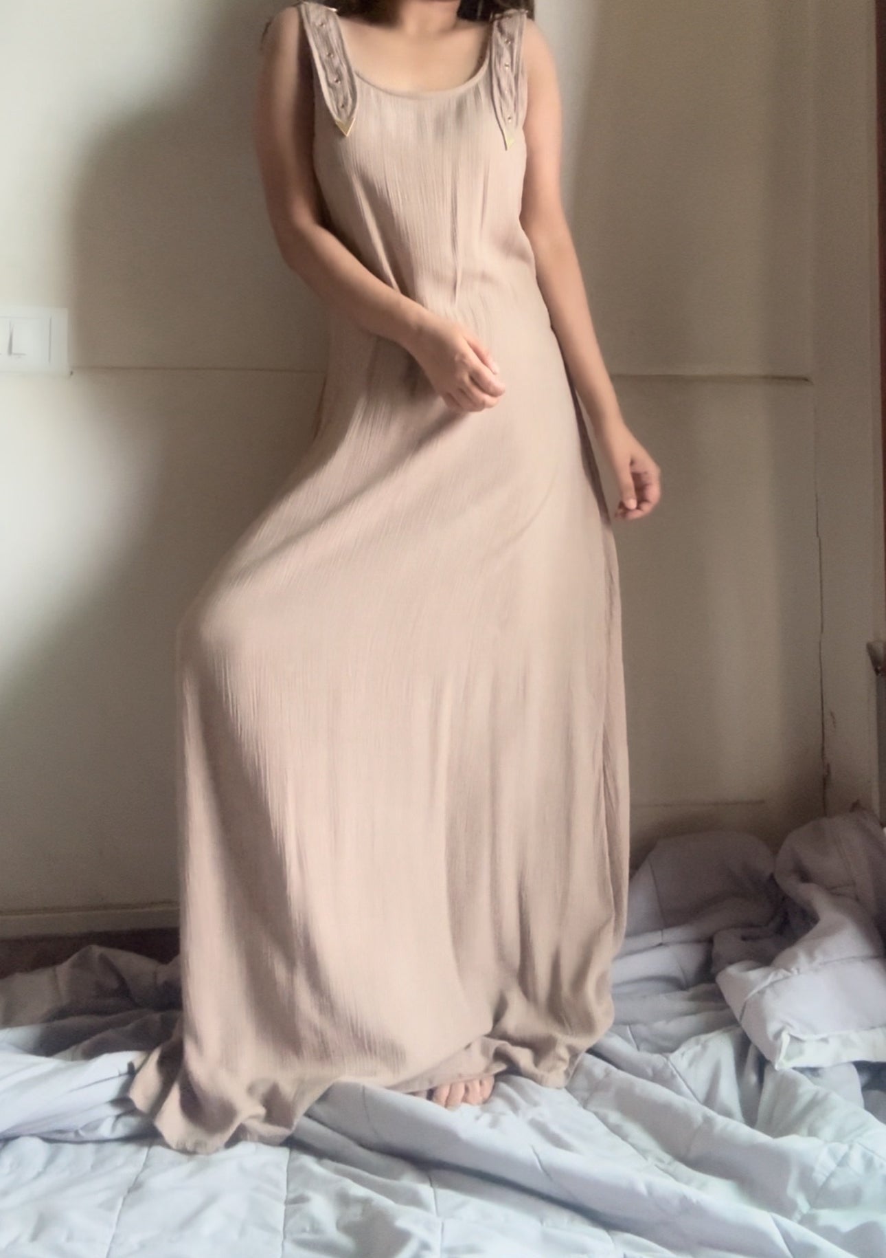 The Harlow Maxi : Sand Beige