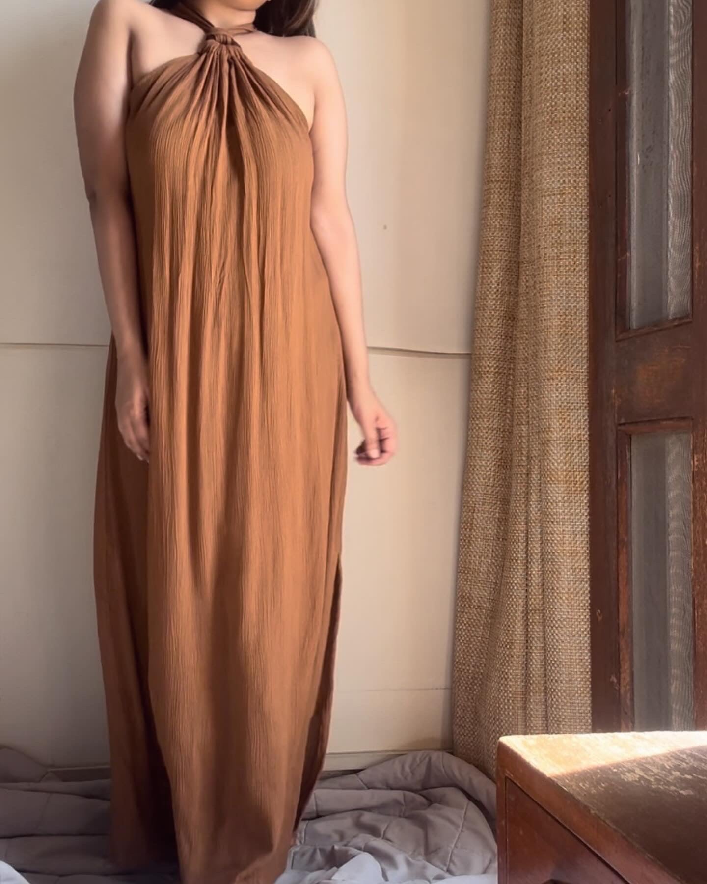 The Aurya Maxi : Cinnamonon Brown