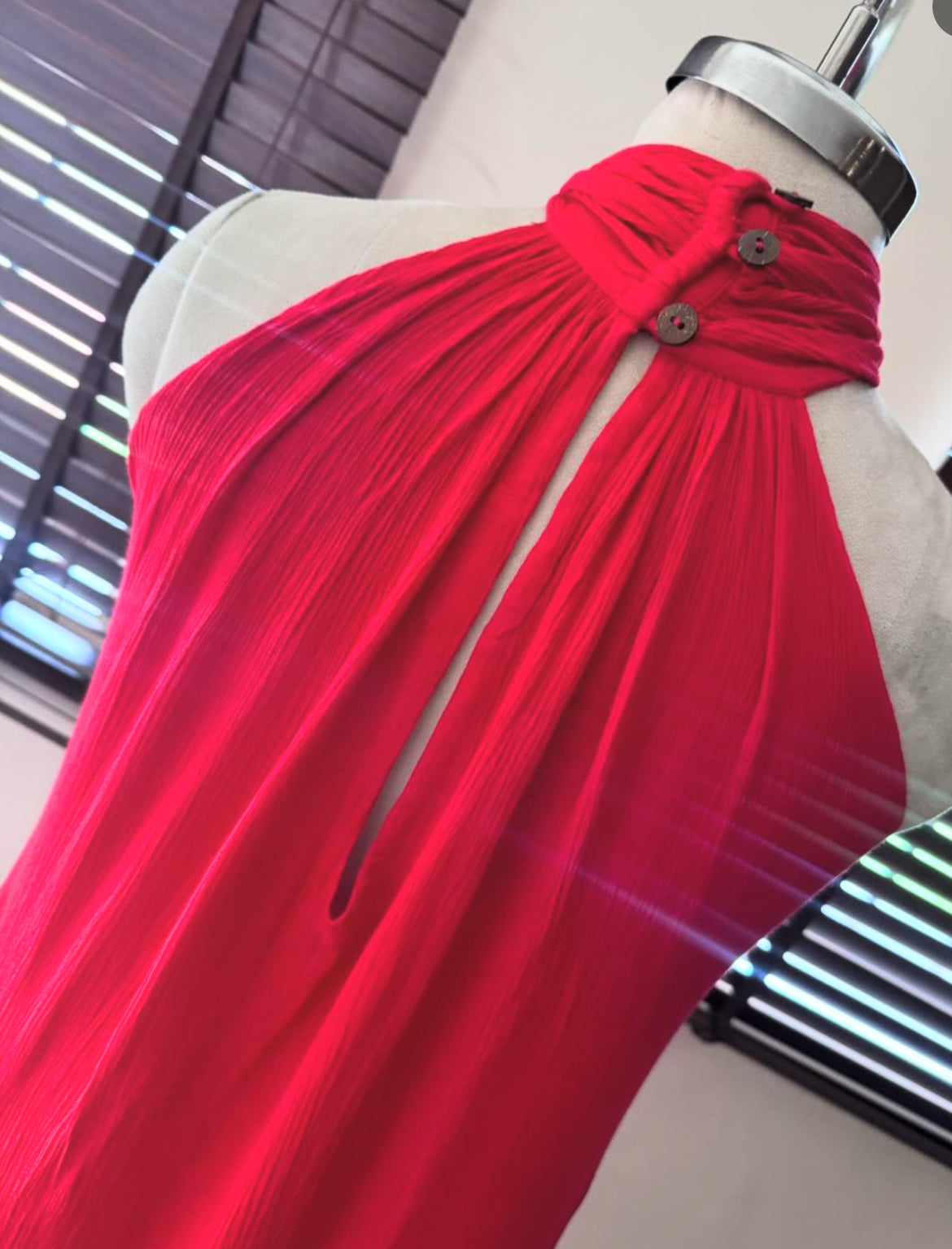 The Poseidon ( back covered ) Long Set : Red