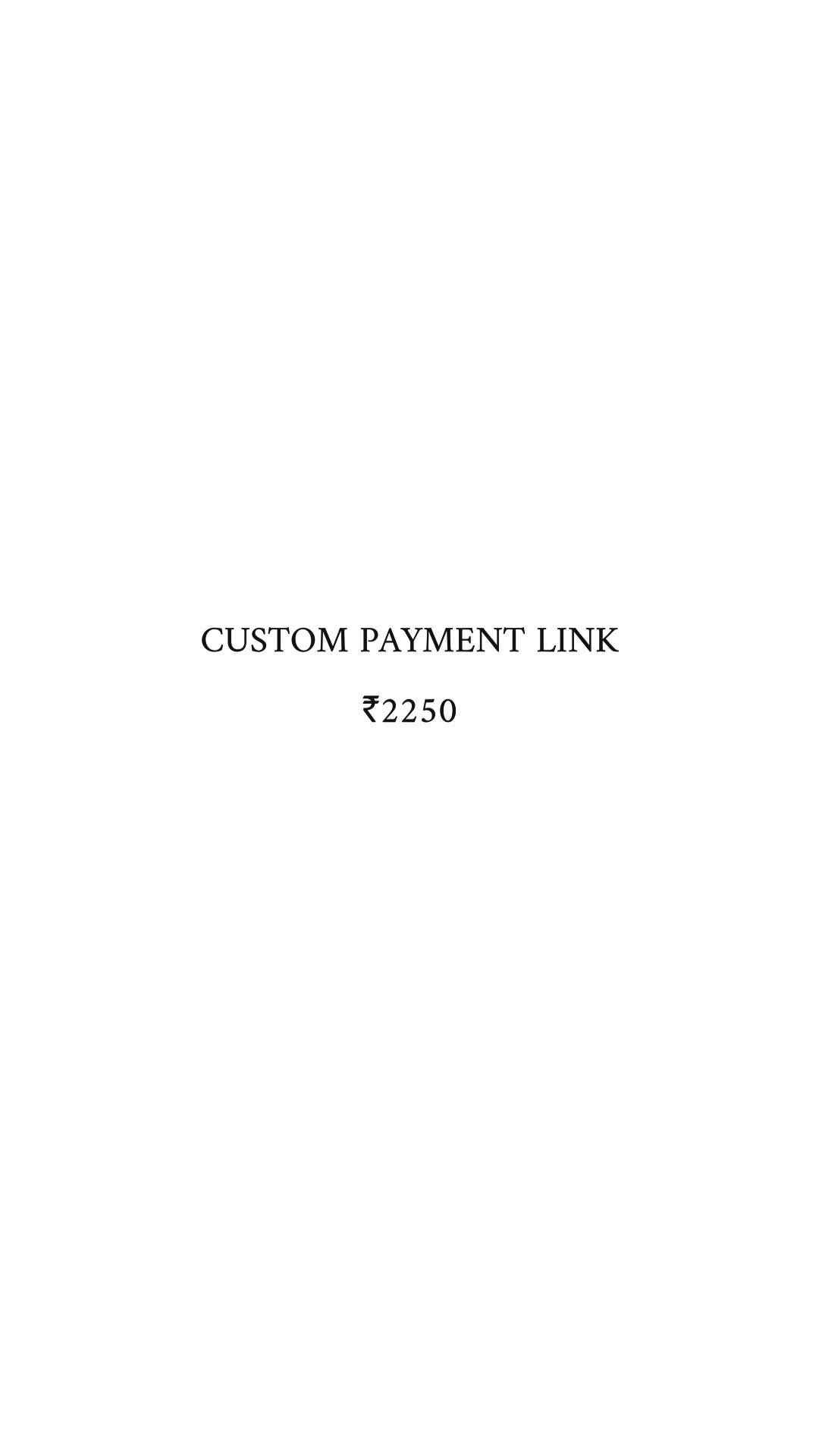 CUSTOM PAYMENT LINK : Pants + Belt