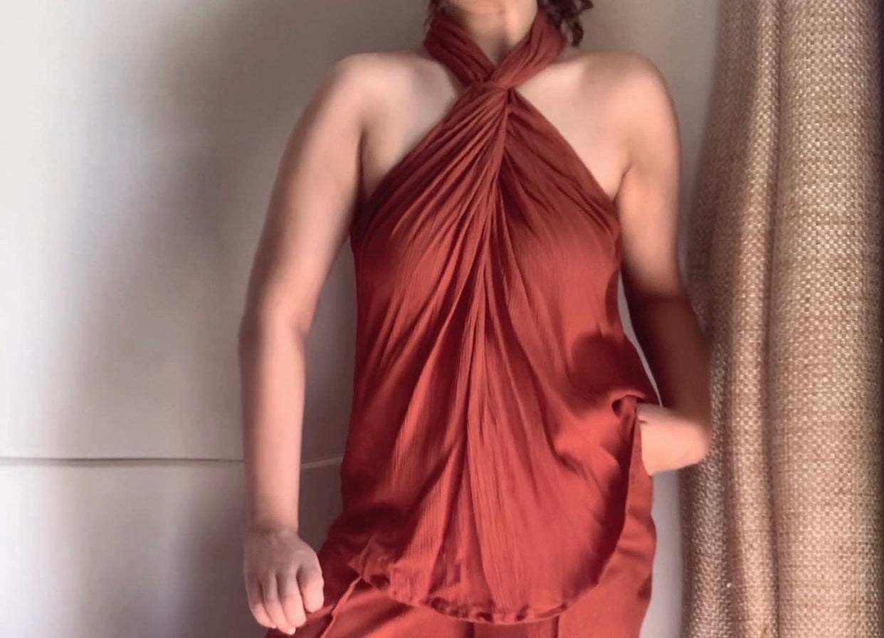 The Gloria Top: Burnt Orange