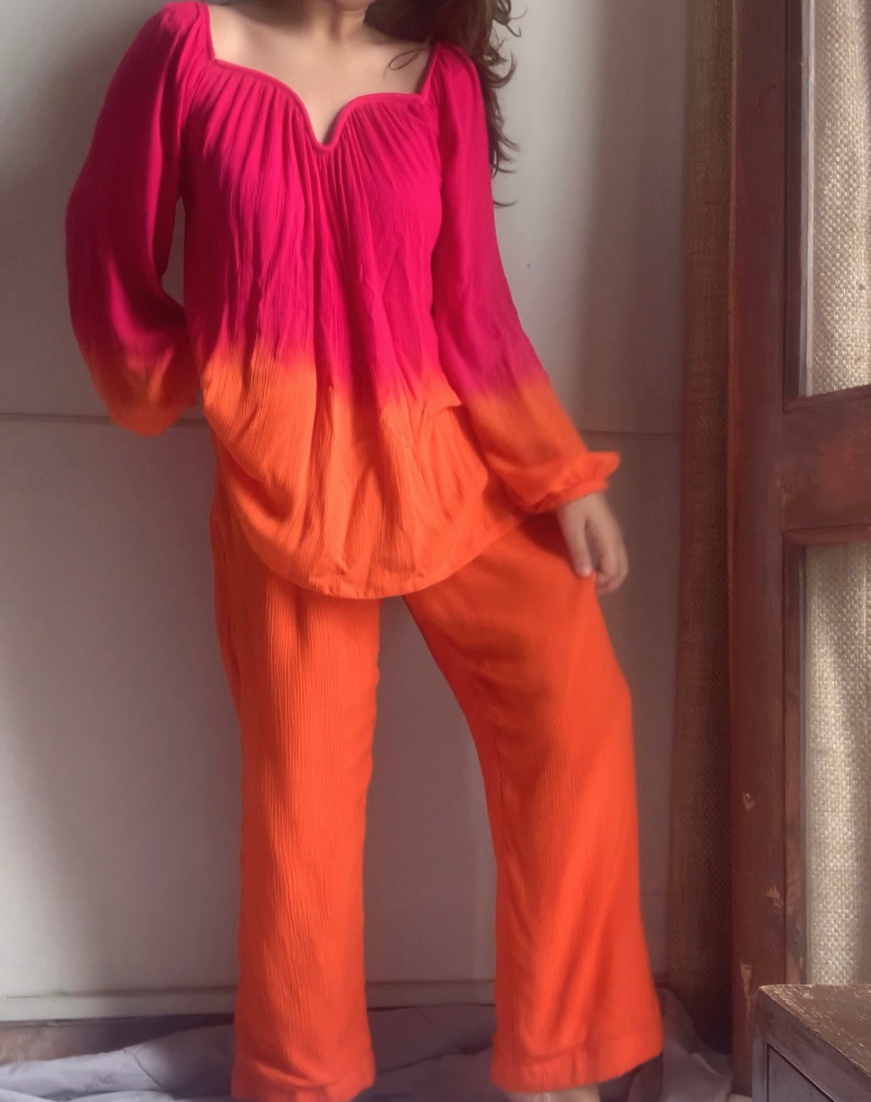 The Valentina Set : Pink And Orange Ombre