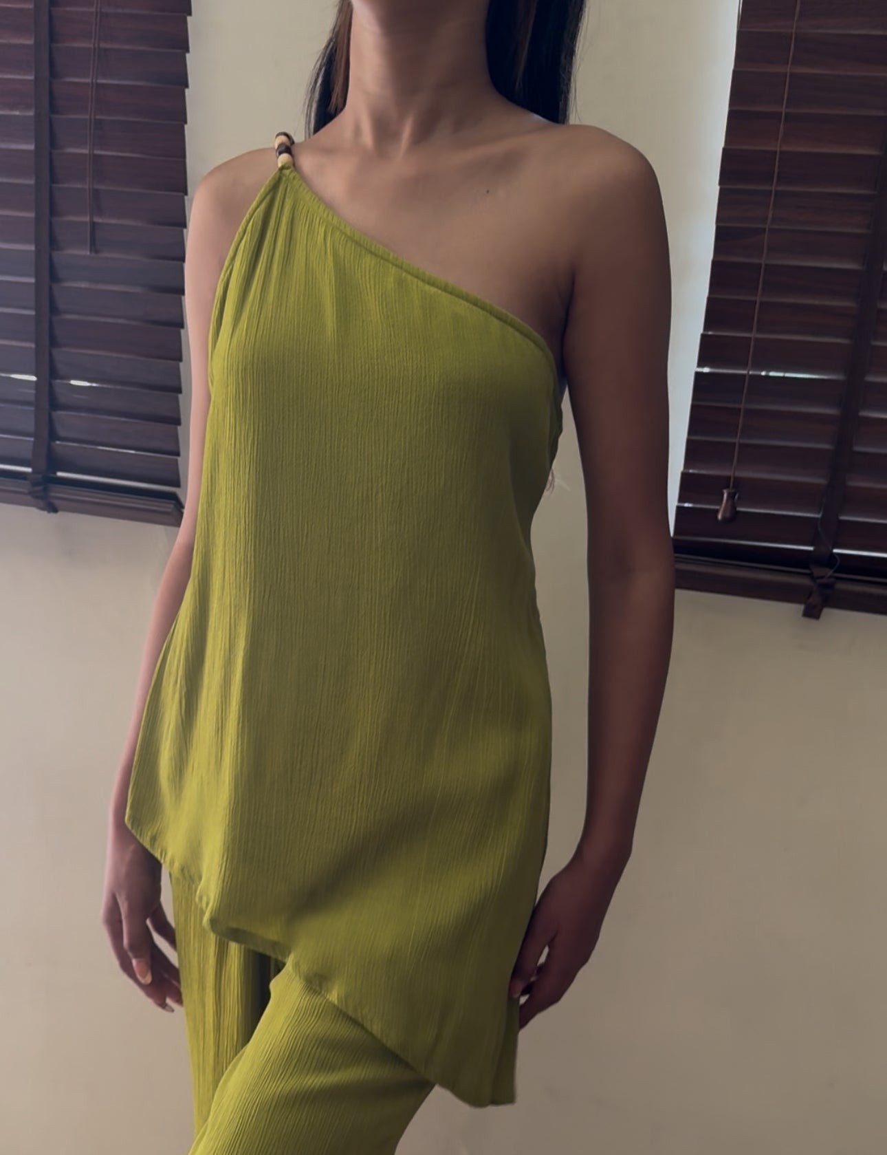 The Soft Sway Top : Olive Yellow