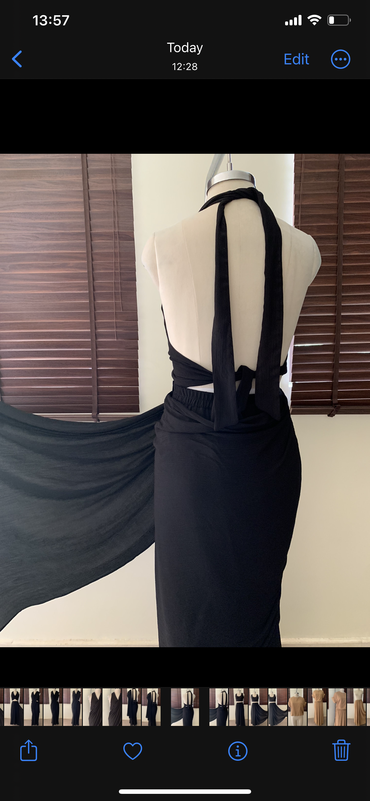 The Pre Draped Saree With Whitsunday Blouse : Black