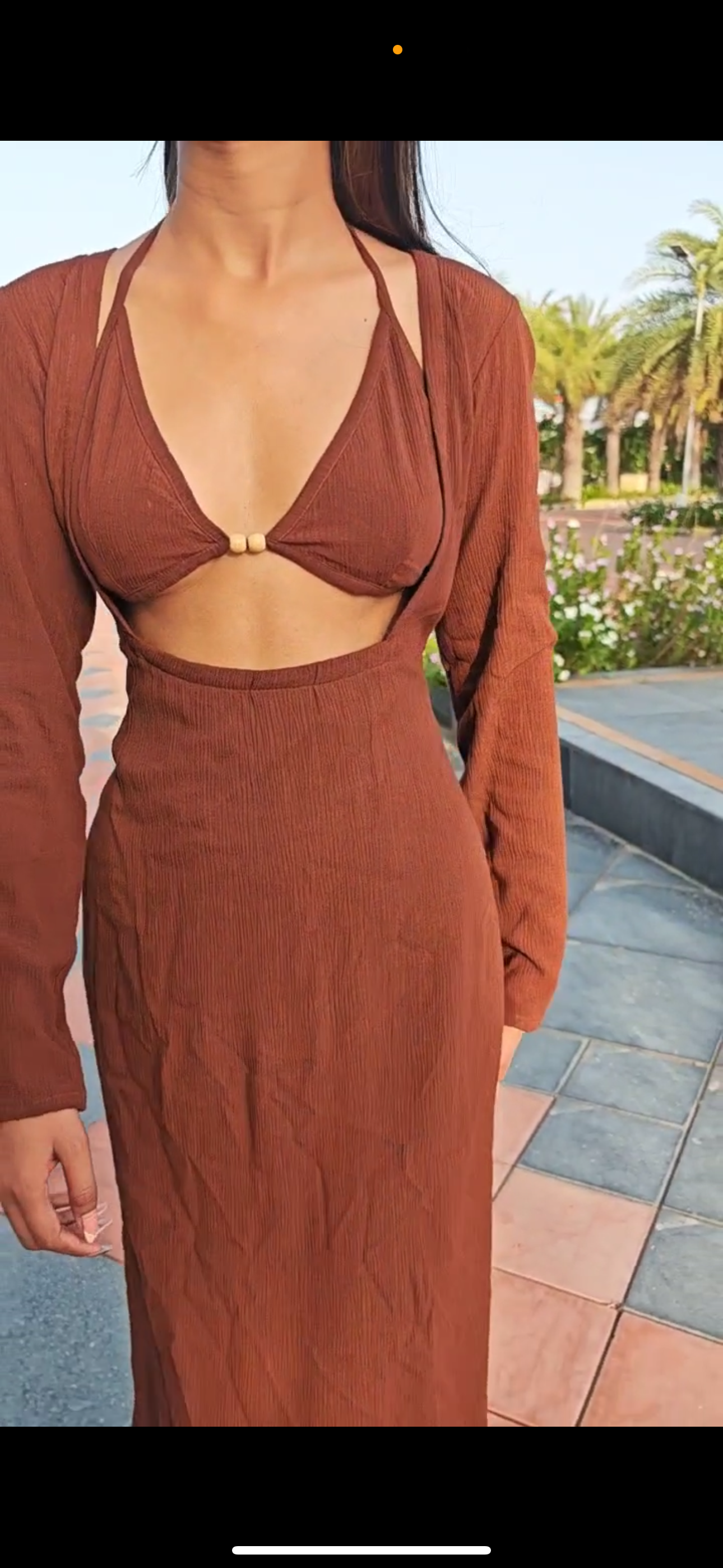The Clay Coast Dress : Brown
