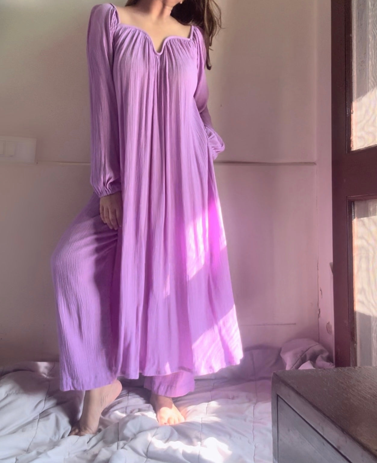 The Valentina Kurta Set : Lavender
