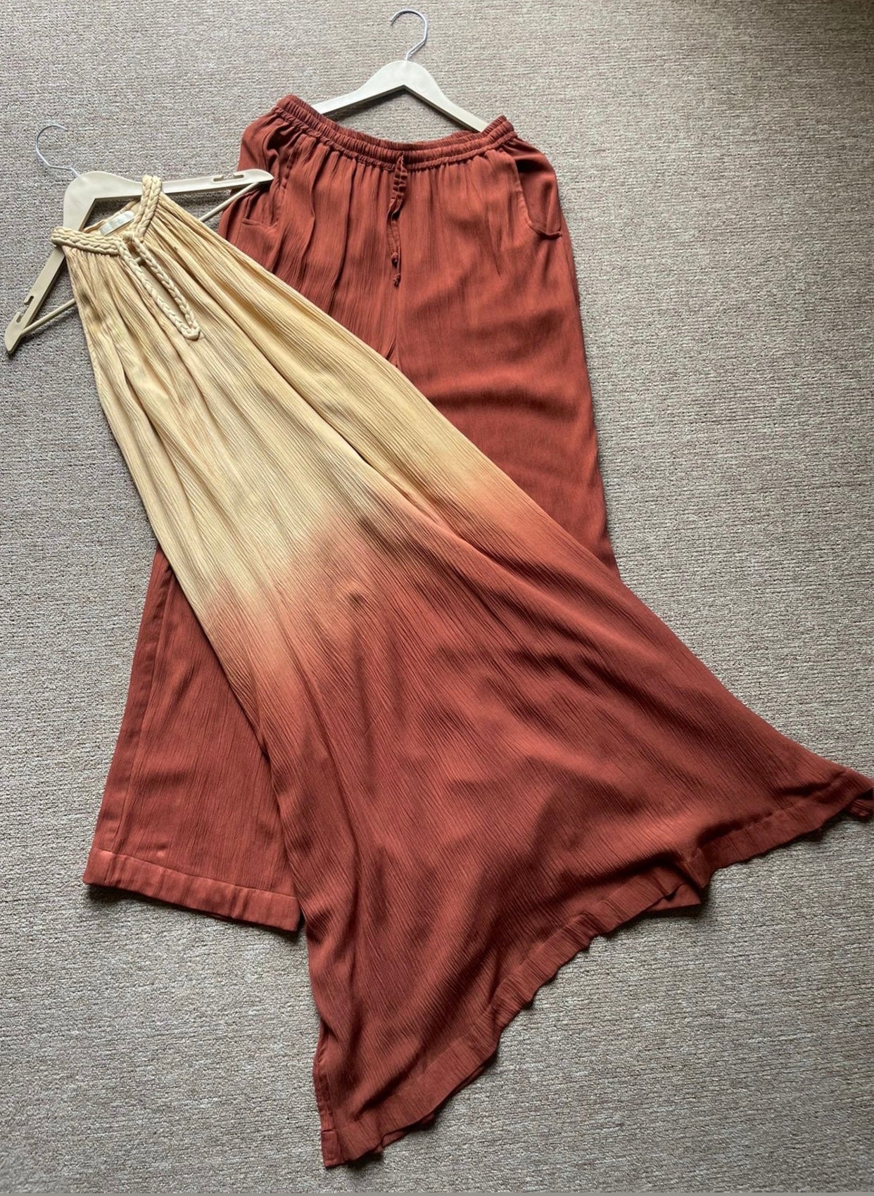 The Mira Set : Beige And Brown Ombré