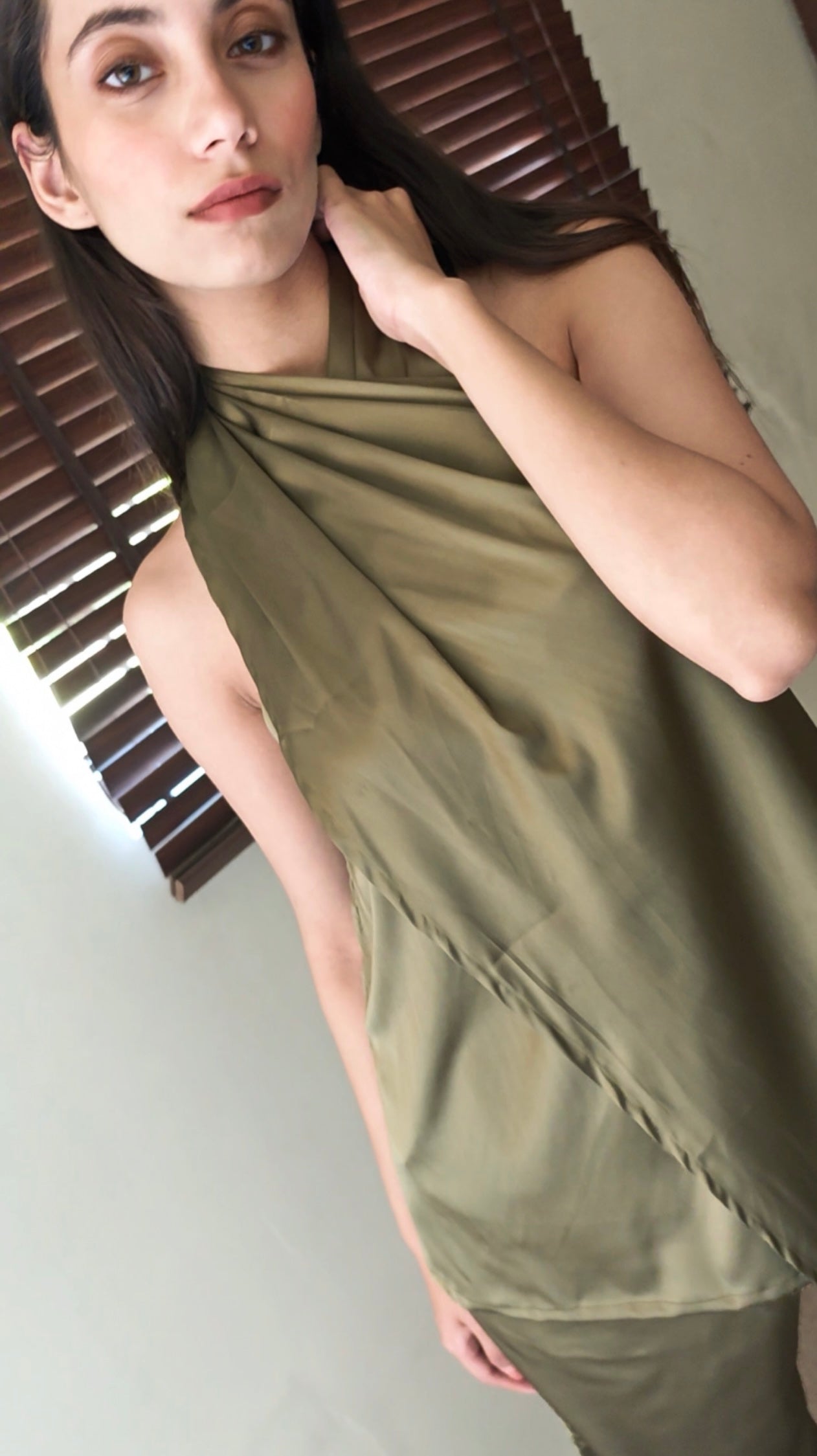 The Poseidon Set Satin : Olive