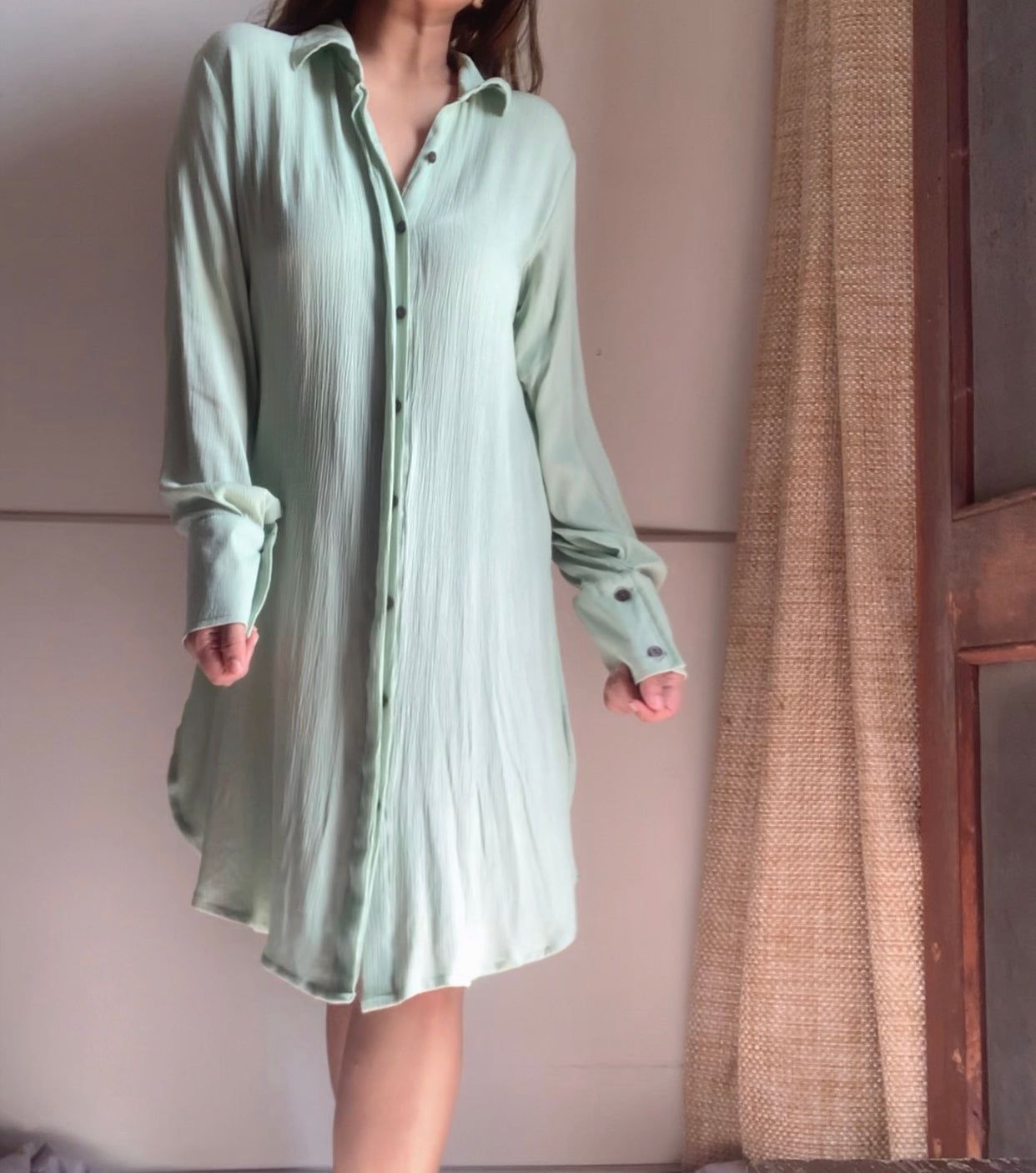 The Flare Star Shirt : Pistachio