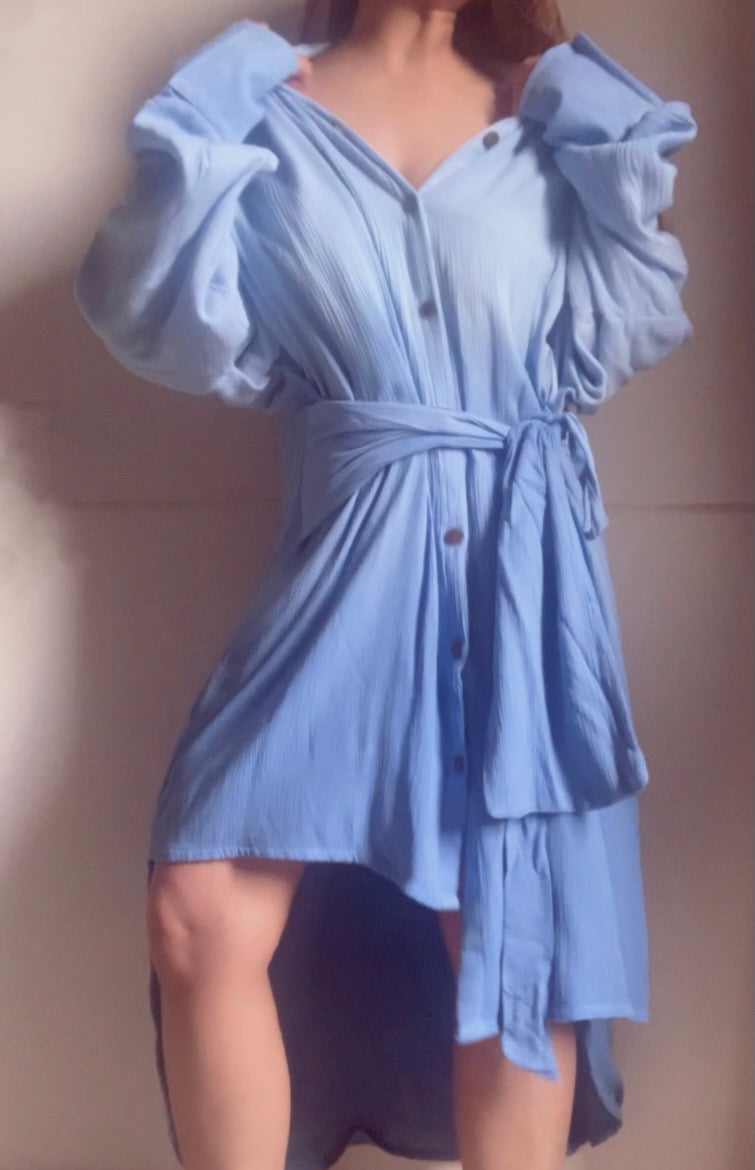 THE FLOW DRESS : Blue Ombre